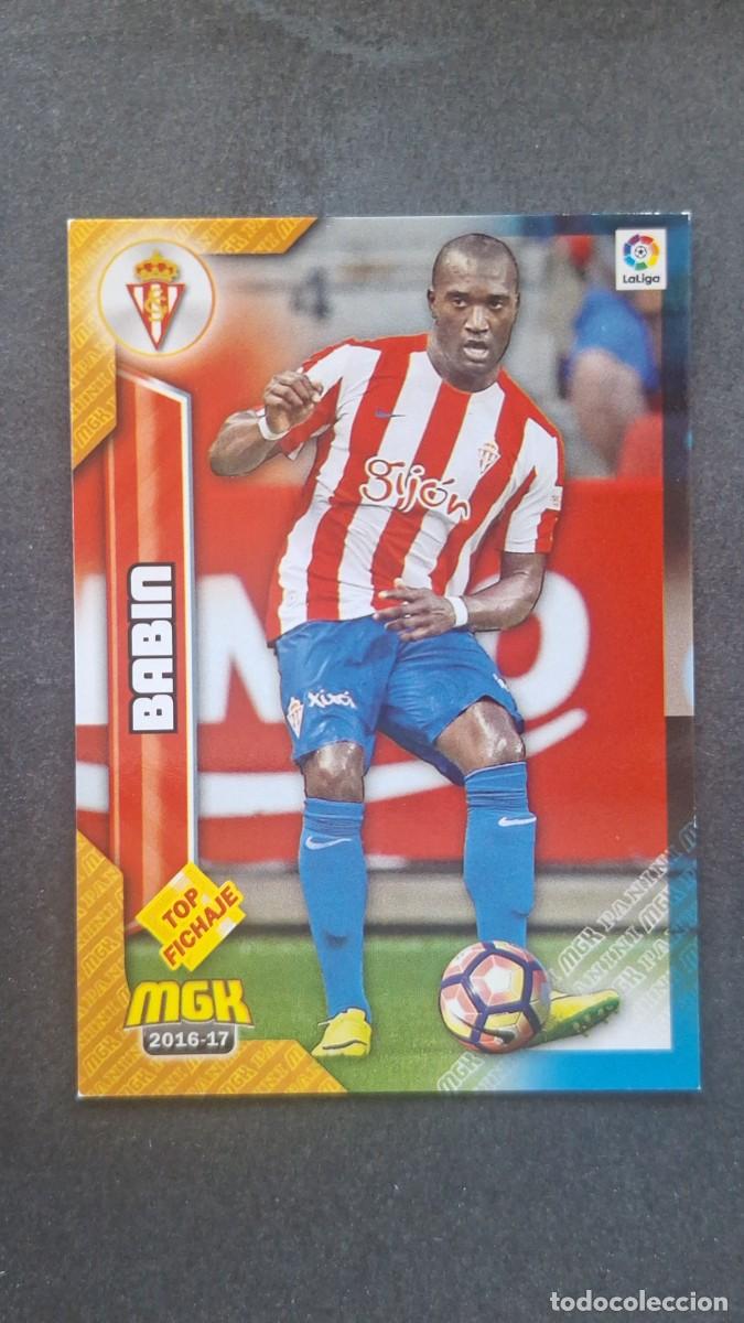 Cartes &agrave; collectionner de Football: L1 BABIN SPORTING DE GIJON 481 TOP FICHAJE PANINI MEGACRACKS 2016 2017 16 17