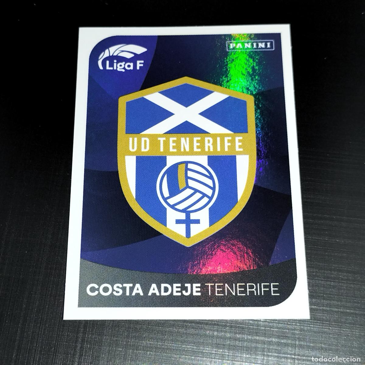 Cromos de f&uacute;tbol: 82 ESCUDO LOGO COSTA ADEJE TENERIFE CROMOS LIGA F FEMENINA PANINI 2024 2025 24 25