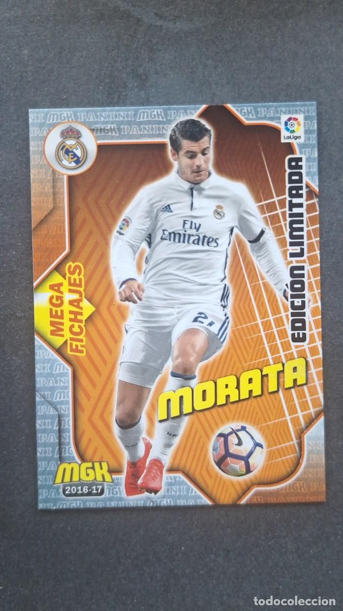 Cromos de f&uacute;tbol: L1 MORATA REAL MADRID 346 BIS MEGA FICHAJE EDICION LIMITADA PANINI MEGACRACKS 2016 2017 16 17