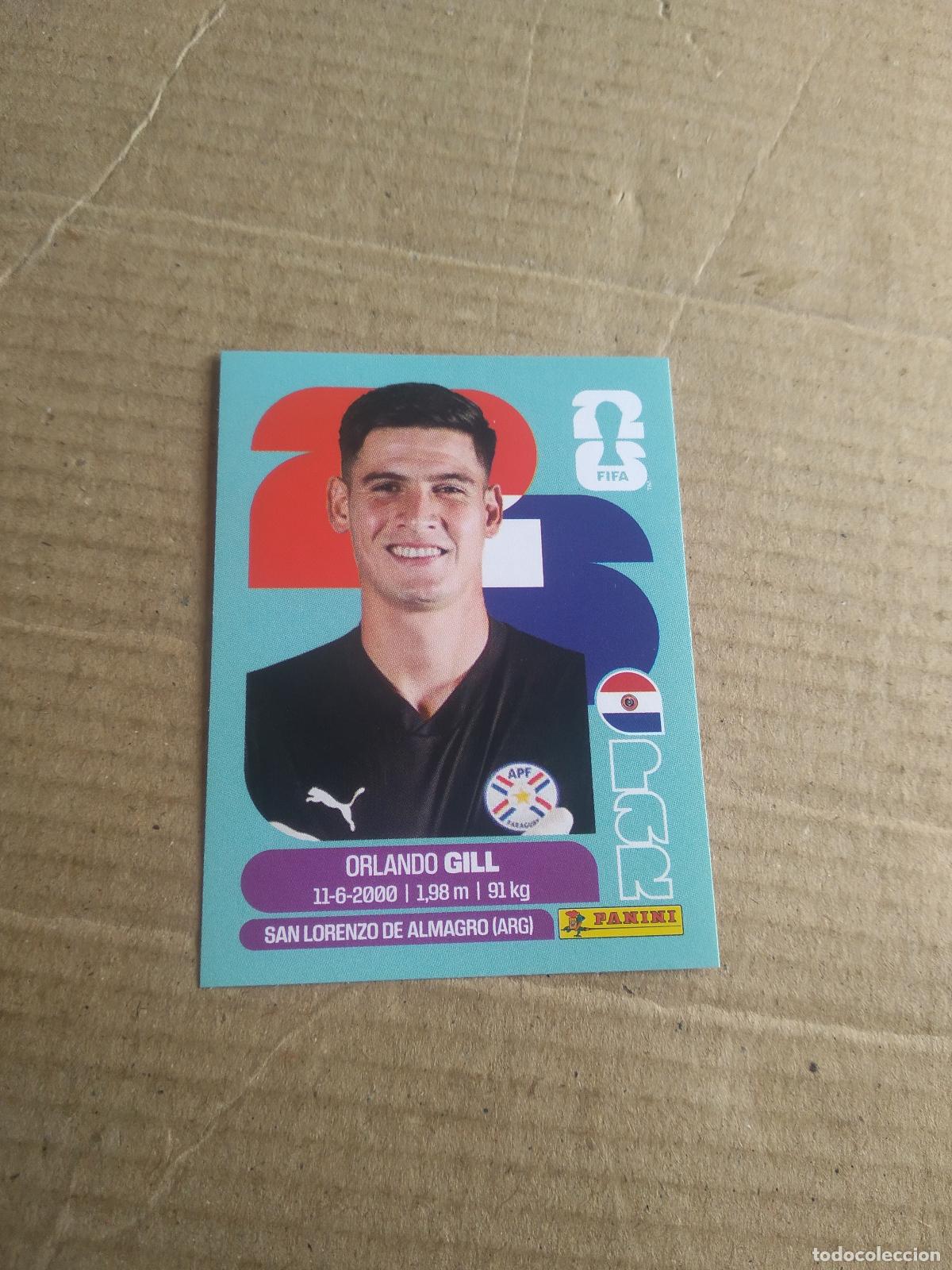 Cromos de f&uacute;tbol: PAR 3 ORLANDO GILL PARAGUAY CROMO FUTBOL PANINI MUNDIAL 2026 WORLD CUP COPA MUNDO