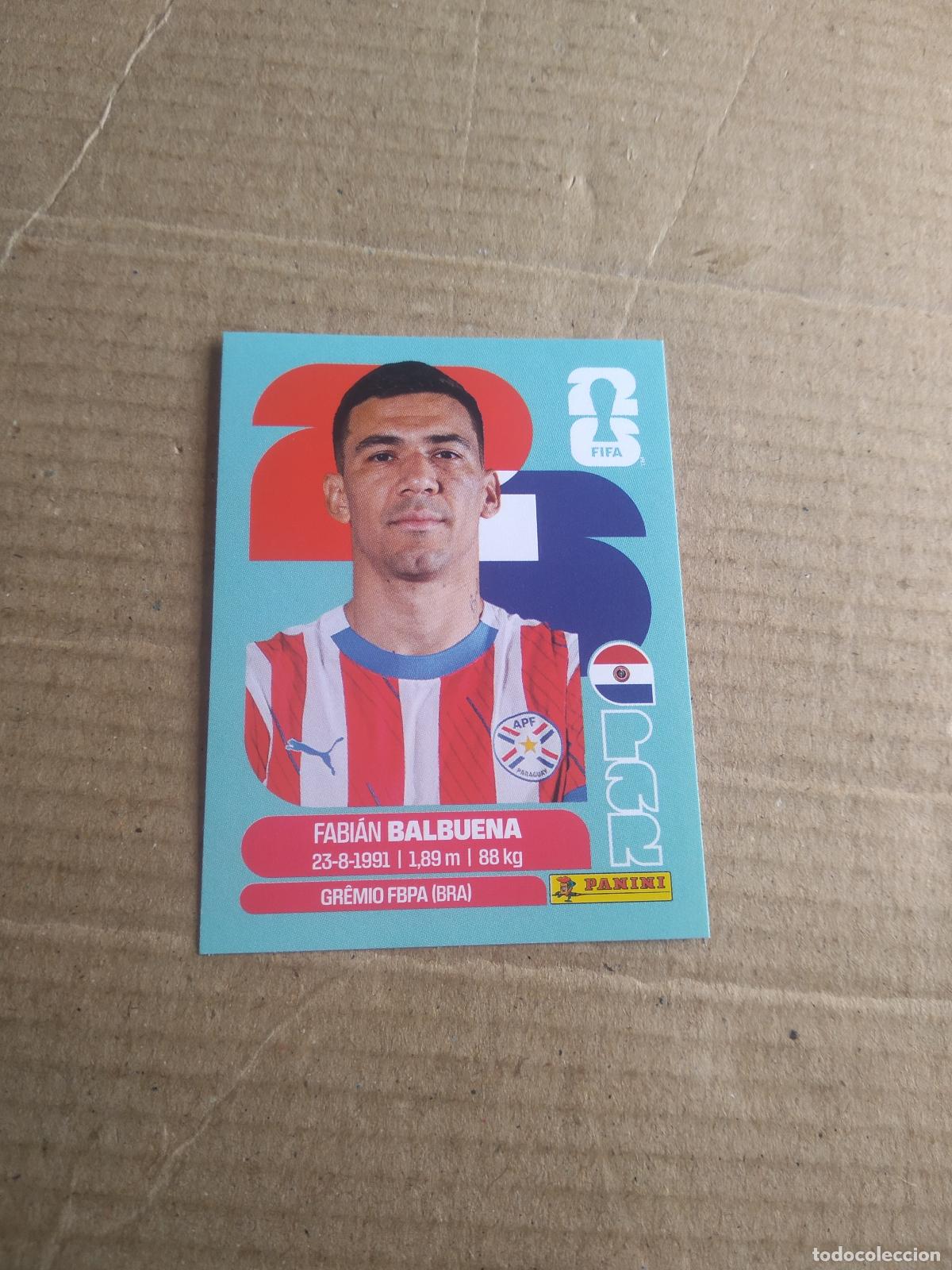 Cromos de f&uacute;tbol: PAR 5 FABIAN BALBUENA PARAGUAY CROMO FUTBOL PANINI MUNDIAL 2026 WORLD CUP COPA MUNDO