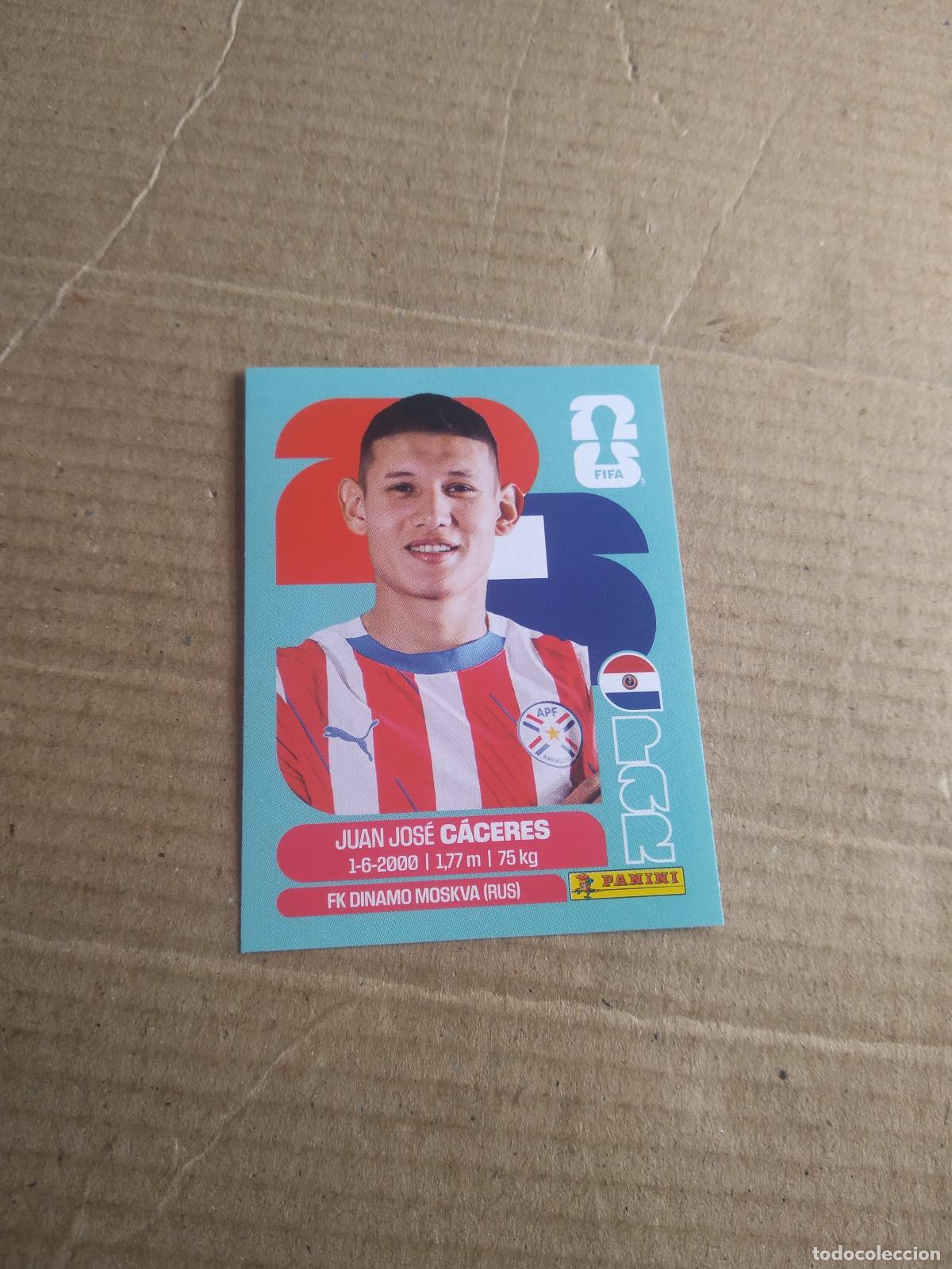 Cromos de f&uacute;tbol: PAR 6 JUAN JOSE CACERES PARAGUAY CROMO FUTBOL PANINI MUNDIAL 2026 WORLD CUP COPA MUNDO