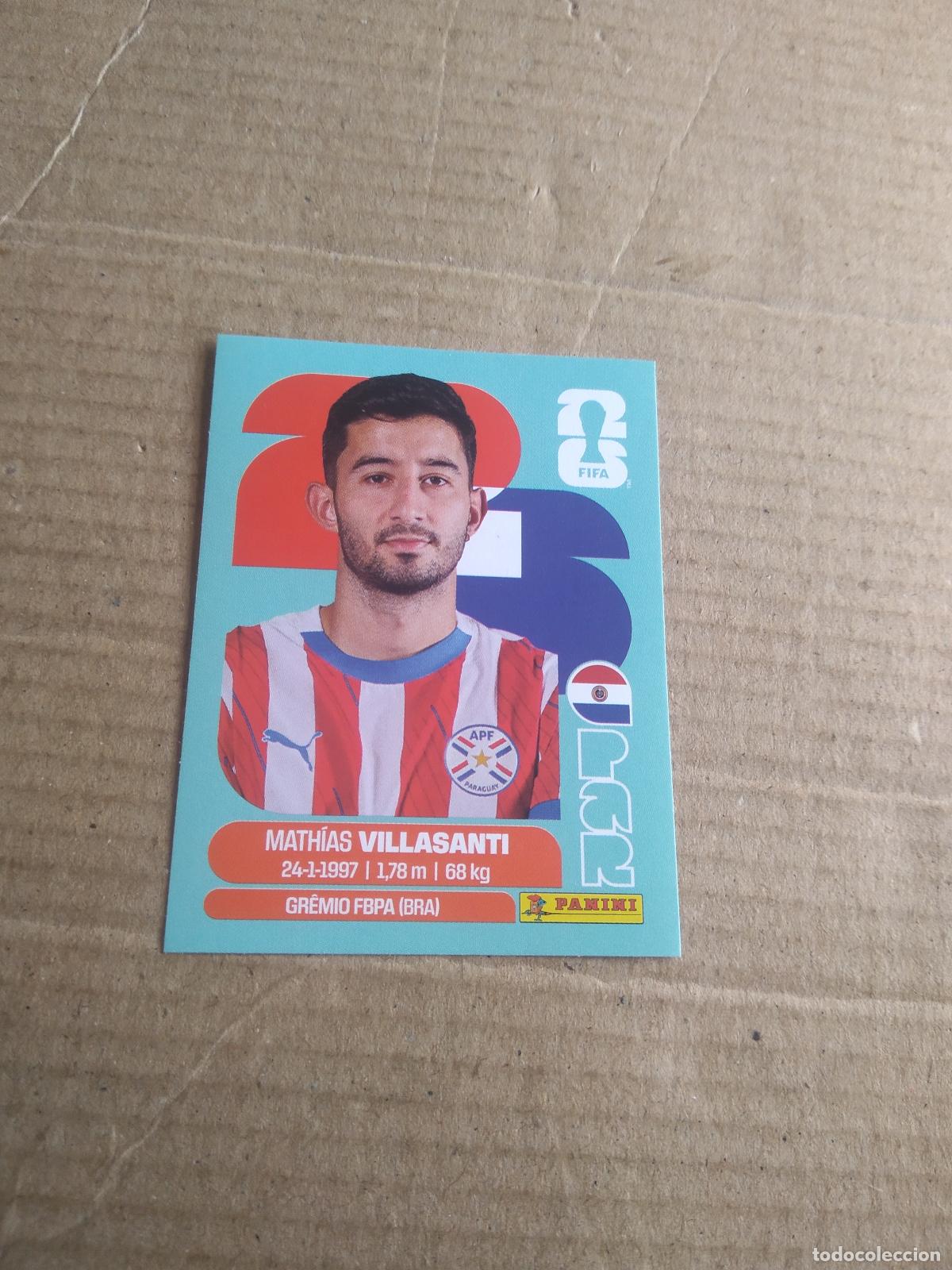 Cromos de f&uacute;tbol: PAR 9 MATHIAS VILLASANTI PARAGUAY CROMO FUTBOL PANINI MUNDIAL 2026 WORLD CUP COPA MUNDO