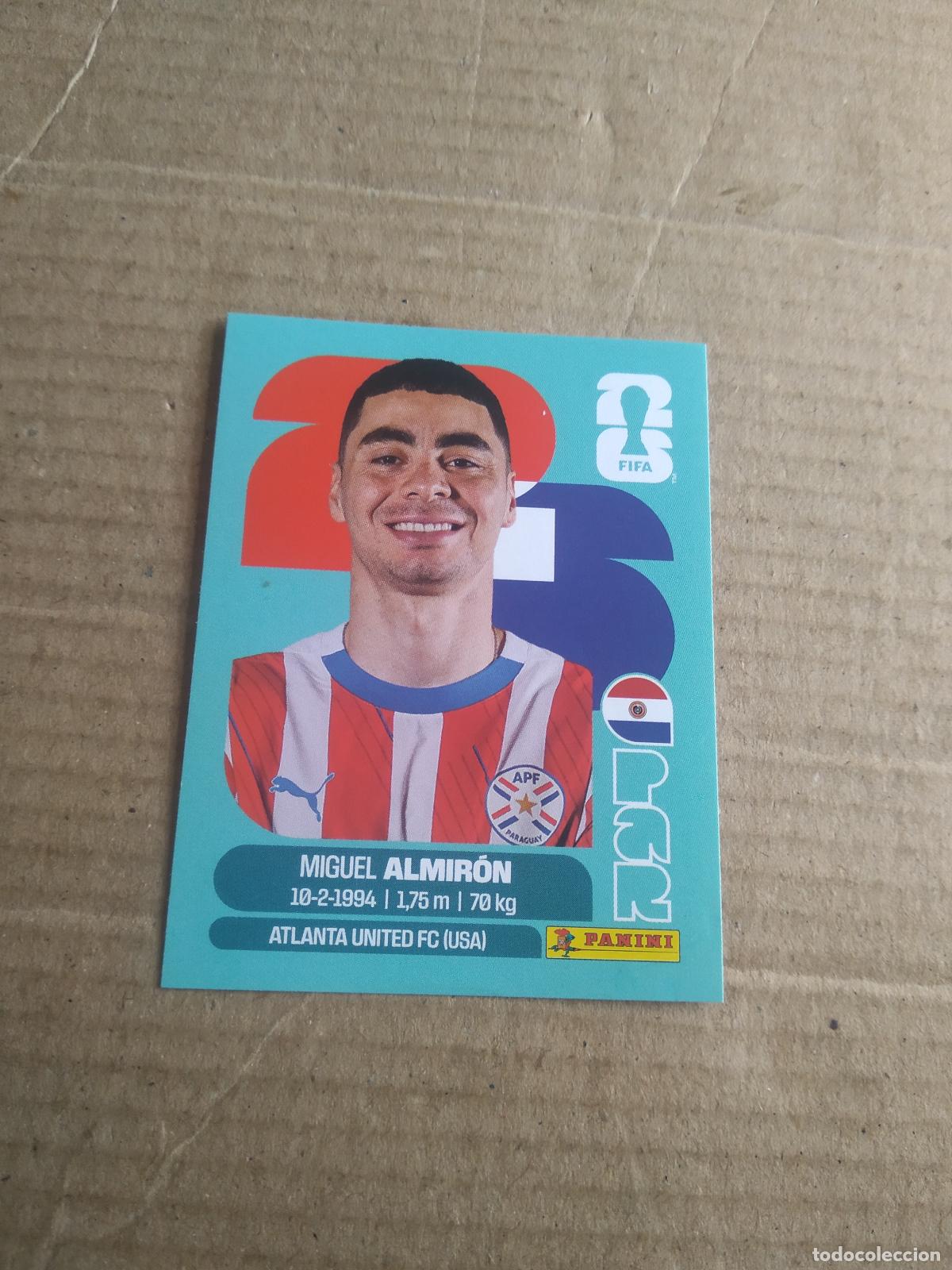 Cromos de f&uacute;tbol: PAR 17 MIGUEL ALMIRON PARAGUAY CROMO FUTBOL PANINI MUNDIAL 2026 WORLD CUP COPA MUNDO