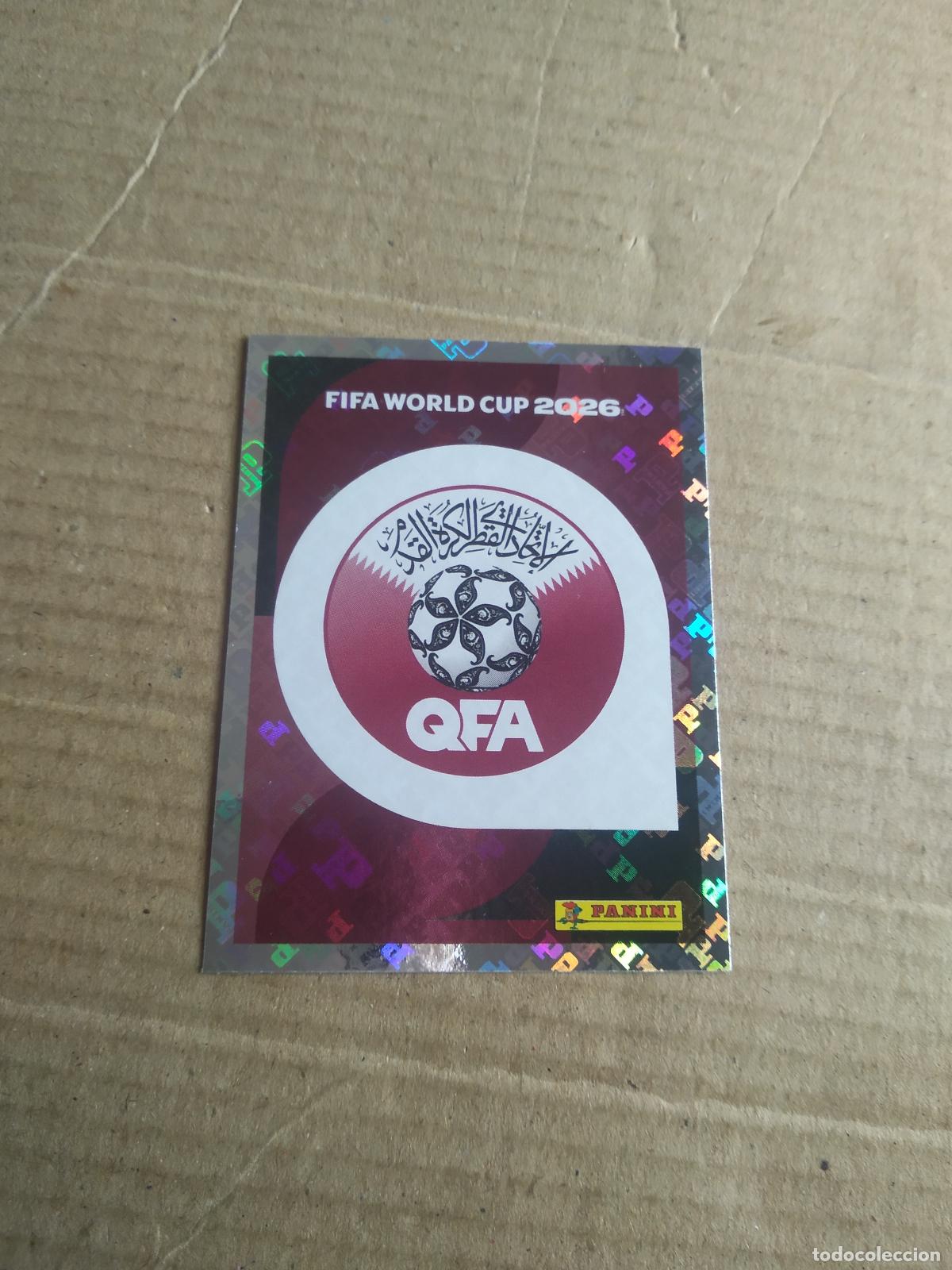 Cromos de f&uacute;tbol: QAT 1 ESCUDO QATAR CATAR CROMO FUTBOL PANINI MUNDIAL 2026 WORLD CUP COPA MUNDO