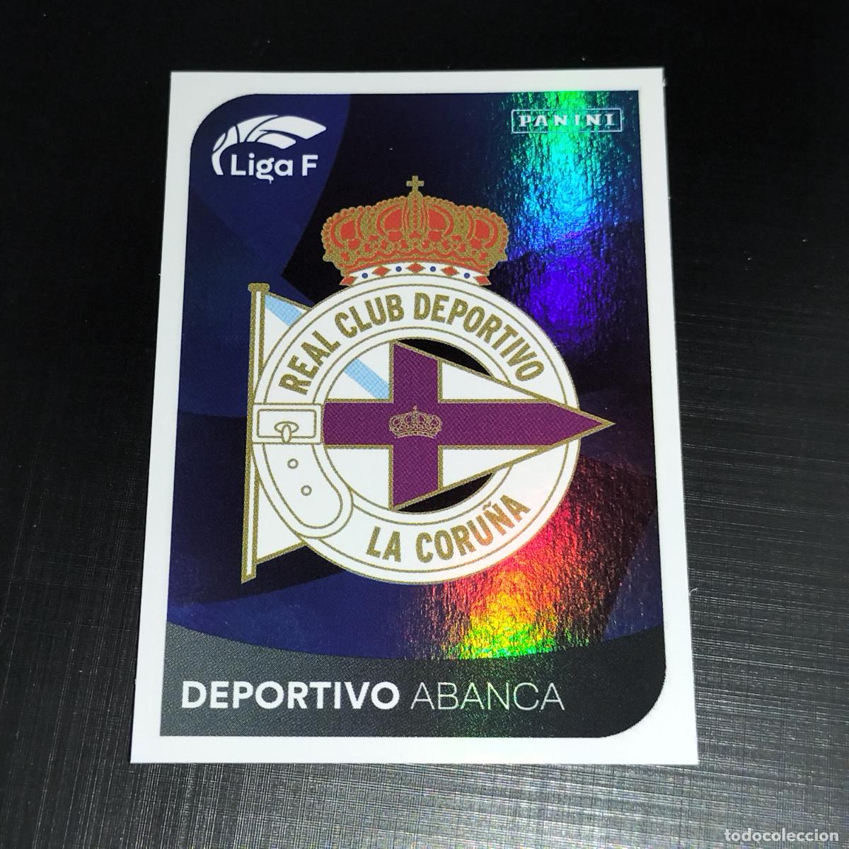 Cromos de f&uacute;tbol: 102 ESCUDO LOGO DEPORTIVO CORU&Ntilde;A ABANCA CROMOS LIGA F FEMENINA PANINI 2024 2025 24 25