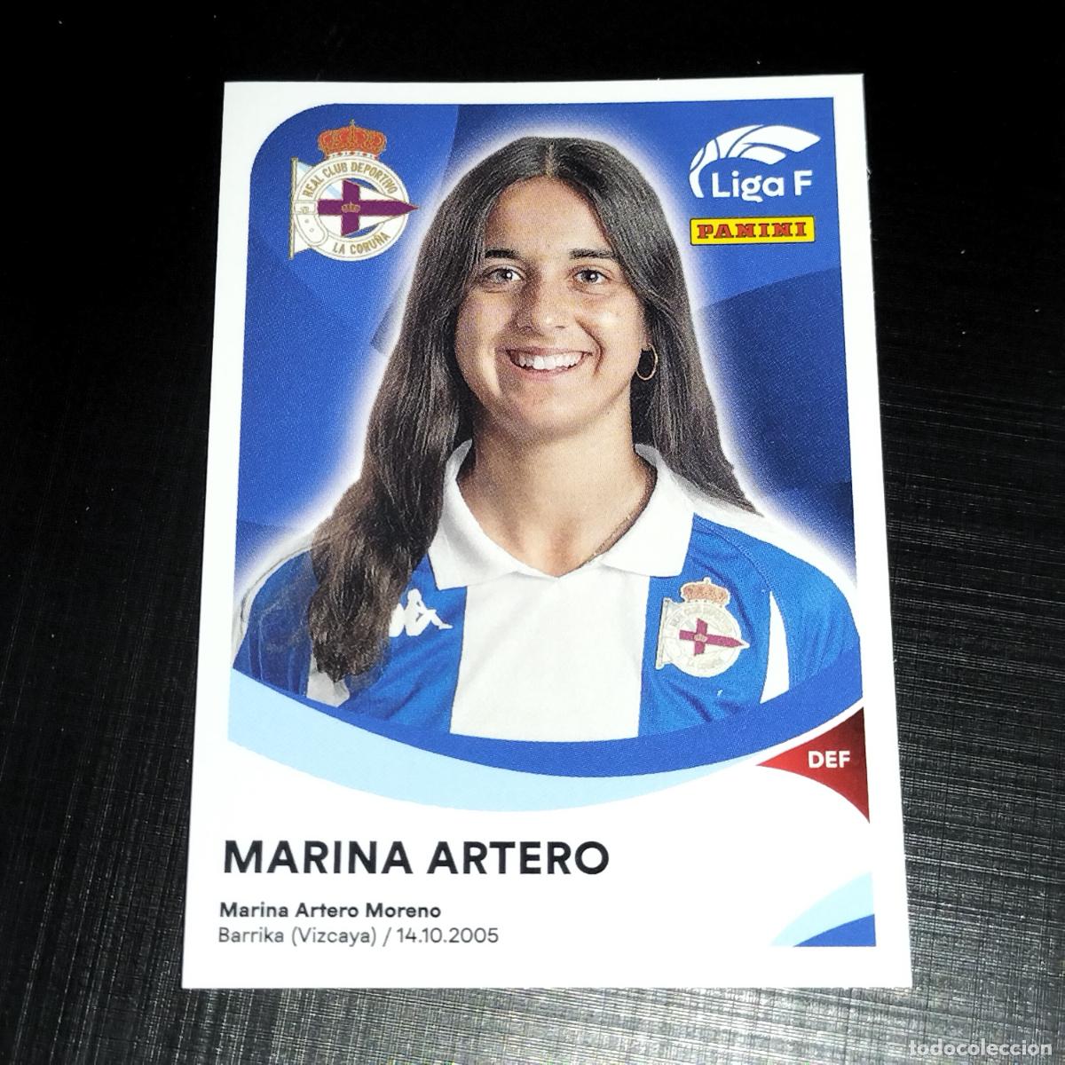Cromos de f&uacute;tbol: 107 MARINA ARTERO DEPORTIVO CORU&Ntilde;A ABANCA CROMOS LIGA F FEMENINA PANINI 2024 2025 24 25