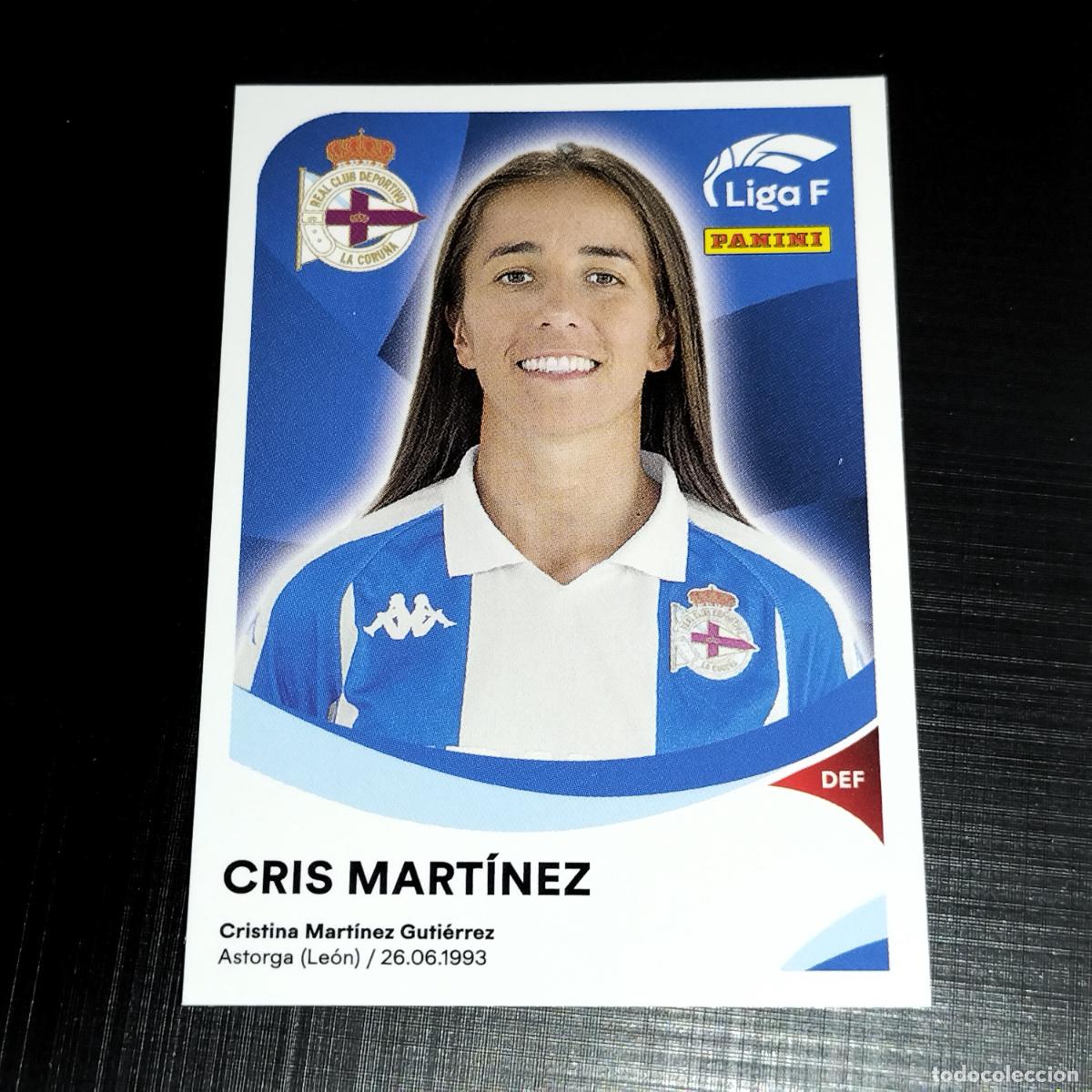 Cromos de f&uacute;tbol: 109 CRIS MARTINEZ DEPORTIVO CORU&Ntilde;A ABANCA CROMOS LIGA F FEMENINA PANINI 2024 2025 24 25
