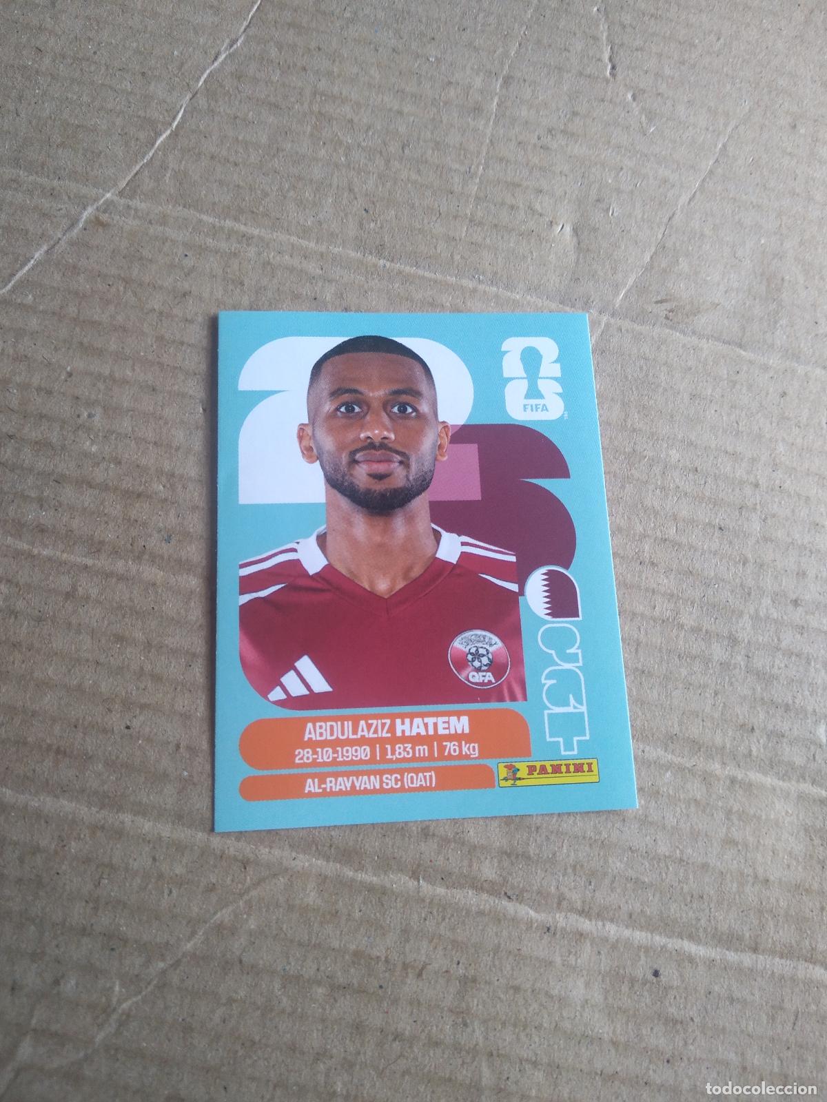 Cromos de f&uacute;tbol: QAT 15 ABDULAZIZ HATEM QATAR CATAR CROMO FUTBOL PANINI MUNDIAL 2026 WORLD CUP COPA MUNDO