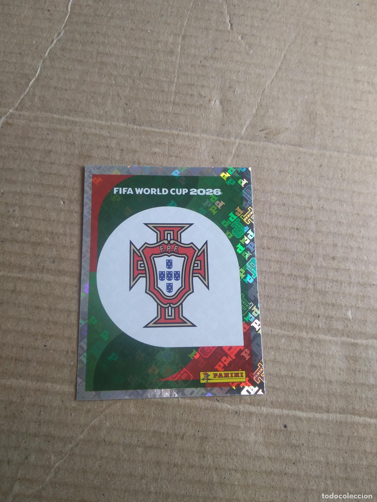 Cromos de f&uacute;tbol: POR 1 ESCUDO PORTUGAL CROMO FUTBOL PANINI MUNDIAL 2026 WORLD CUP COPA MUNDO