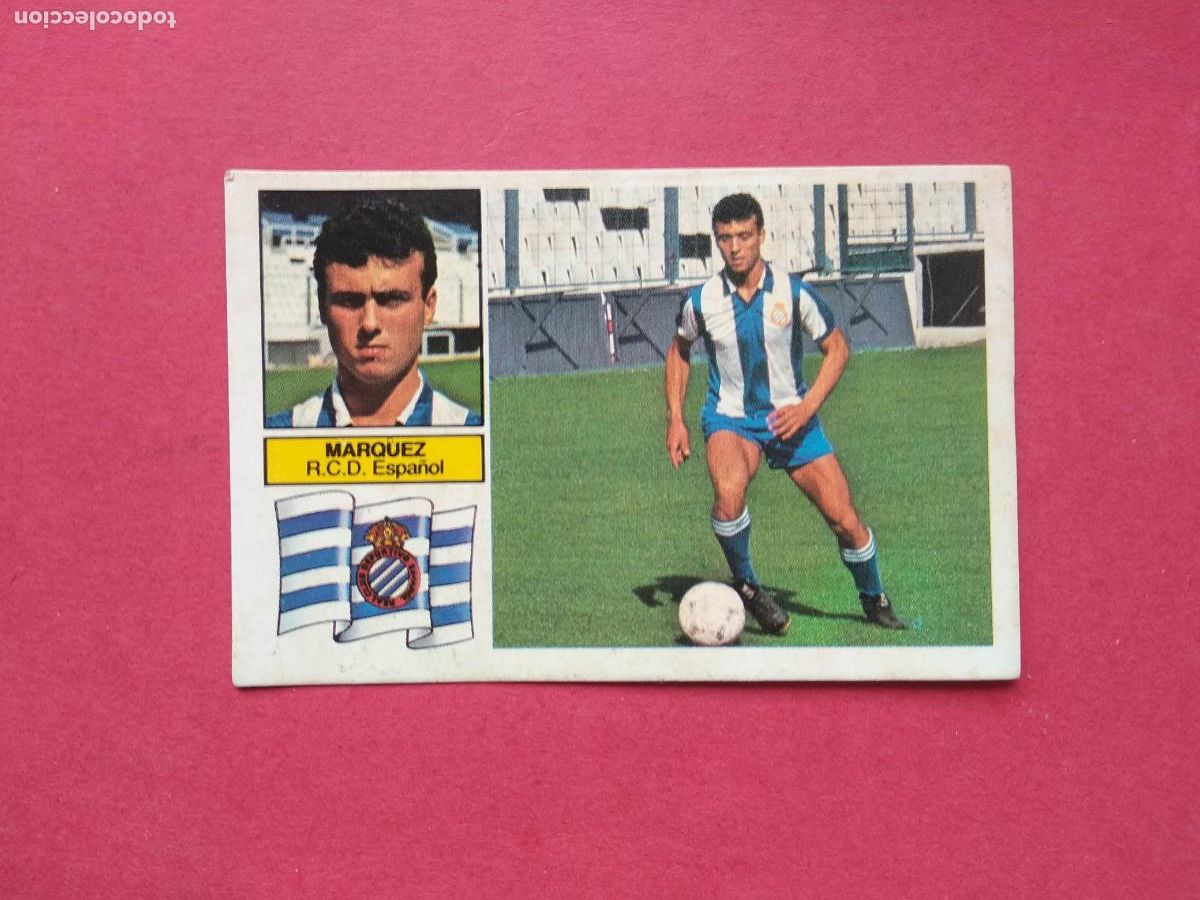 Cromos de f&uacute;tbol: EDICIONES ESTE LIGA 82 83 1982 1983 CROMO DESPEGADO FICHAJE N&ordm; 1 MARQUEZ ESPA&Ntilde;OL