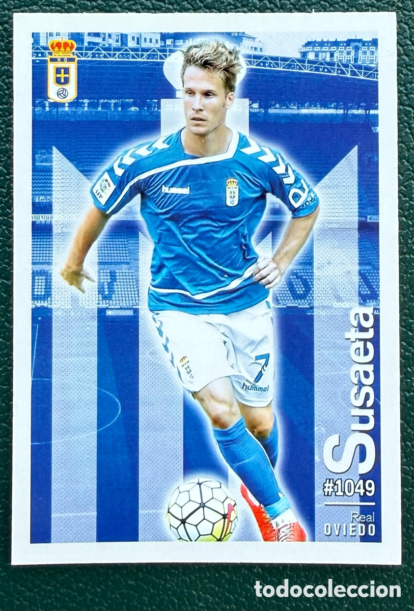 Cromos de f&uacute;tbol: 1049 SUSAETA REAL OVIEDO FICHAS ALBUM MUNDICROMO 2015 2016 15 16