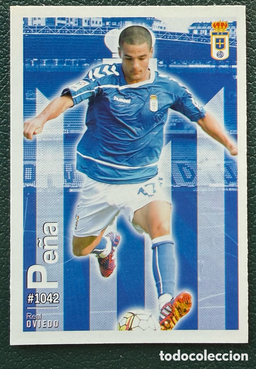Football Stickers: 1042 PE&Ntilde;A REAL OVIEDO FICHAS ALBUM MUNDICROMO 2015 2016 15 16