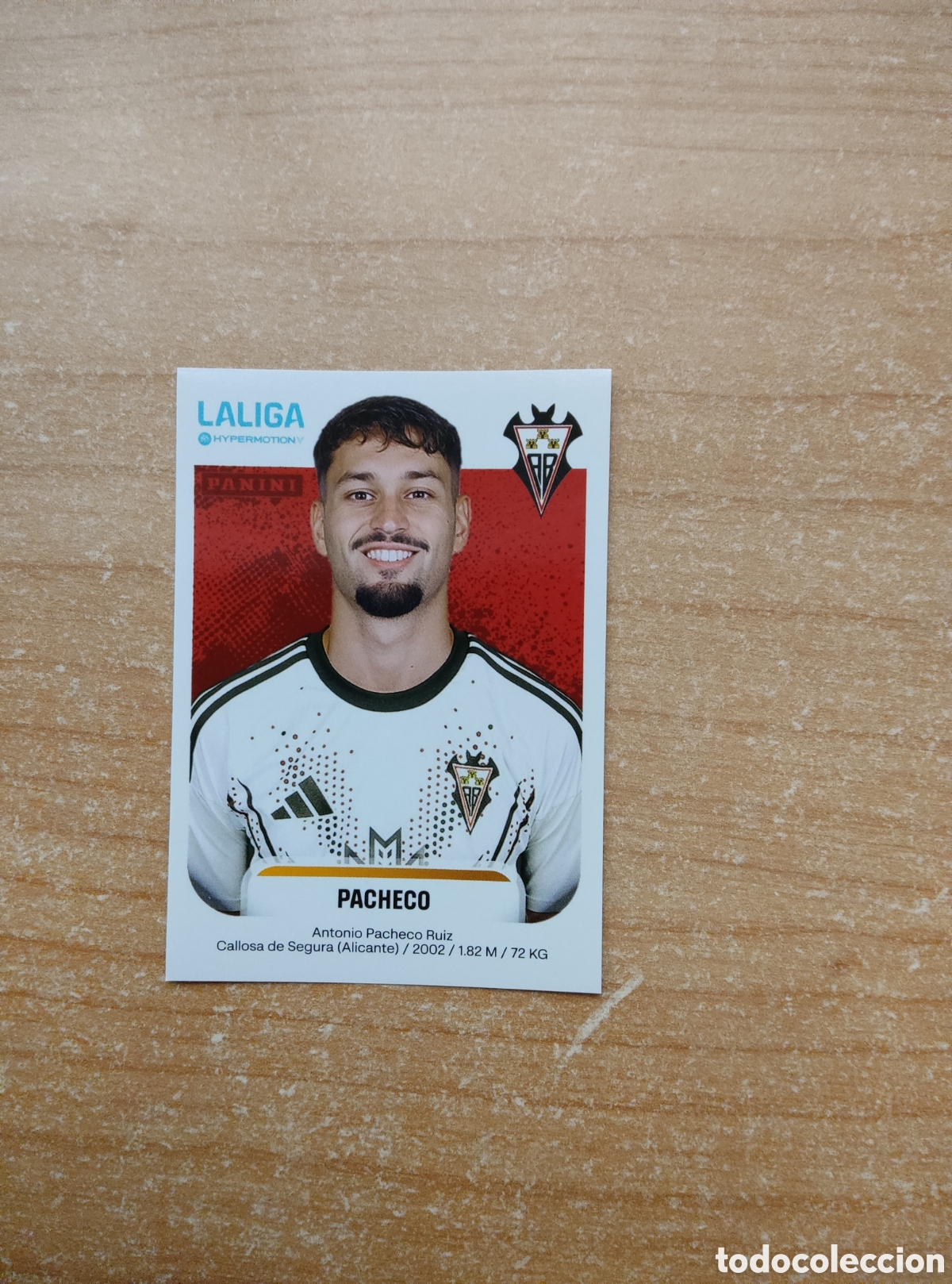Cromos de f&uacute;tbol: 14 ANTONIO PACHECO ALBACETE LIGA HYPERMOTION 2025 2026