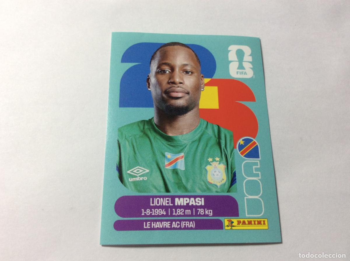 Cromos de f&uacute;tbol: COD2 COD 2 Lionel Mpasi Congo Cromo Sticker FIFA World Cup 2026 26 Panini