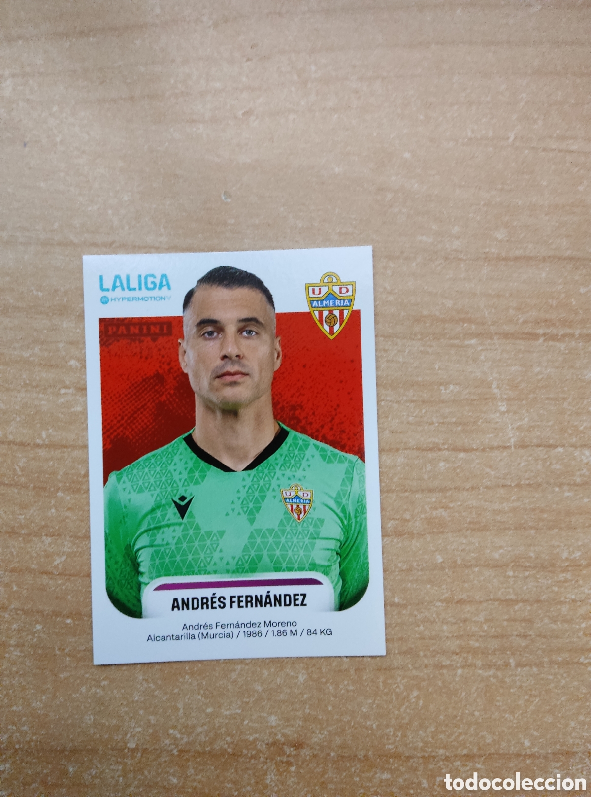 Cromos de f&uacute;tbol: 23 ANDRES FERNANDEZ ALMERIA LIGA HYPERMOTION 2025 2026