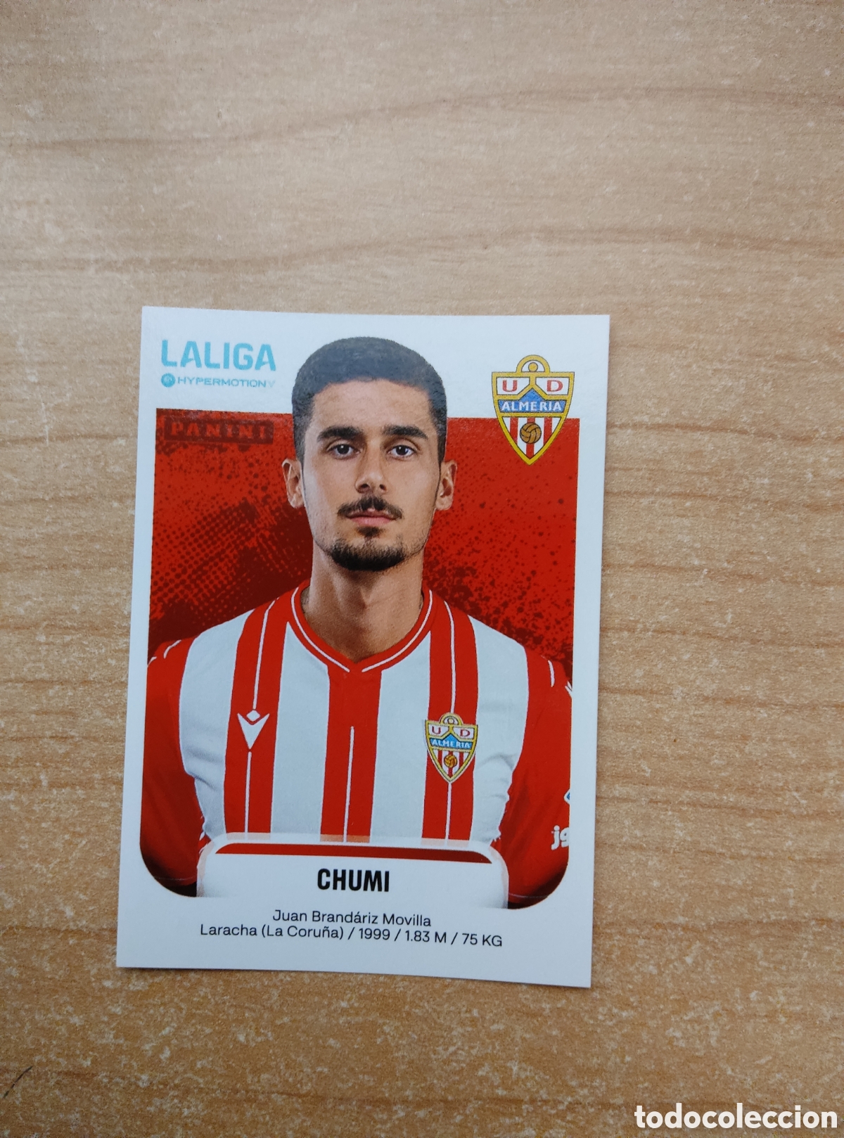 Cromos de f&uacute;tbol: 27 CHUMI ALMERIA LIGA HYPERMOTION 2025 2026