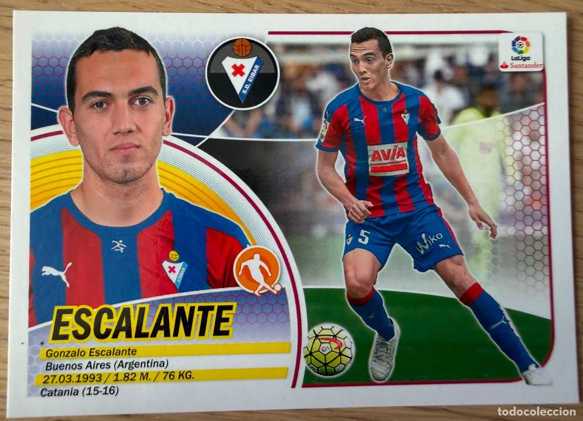 Cromos de f&uacute;tbol: 8 ESCALANTE EIBAR 16 17 2016 2017 LIGA SANTANDER COLECCIONES ESTE SIN PEGAR STICKER