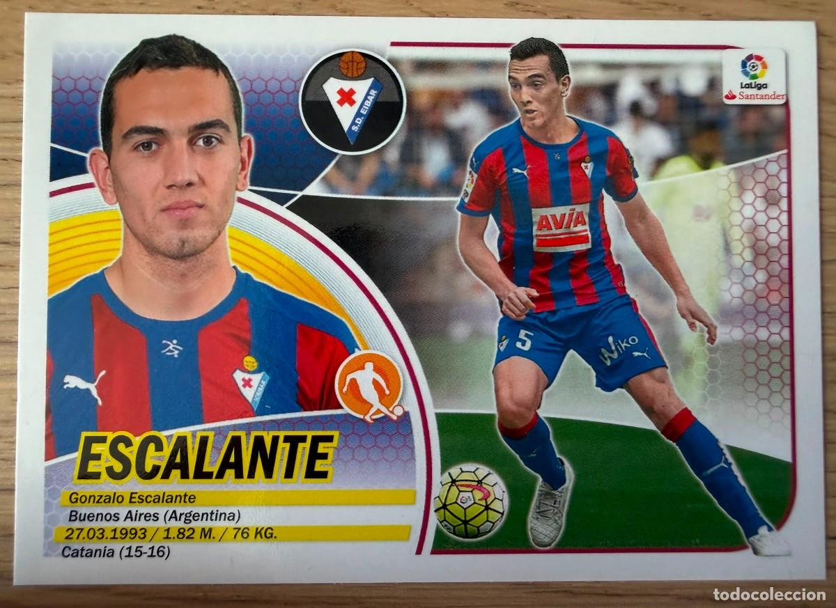 Cromos de f&uacute;tbol: 8 ESCALANTE EIBAR 16 17 2016 2017 LIGA SANTANDER COLECCIONES ESTE SIN PEGAR STICKER