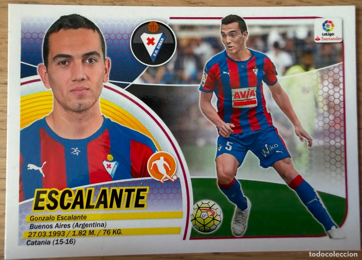 Cromos de f&uacute;tbol: 8 ESCALANTE EIBAR 16 17 2016 2017 LIGA SANTANDER COLECCIONES ESTE SIN PEGAR STICKER