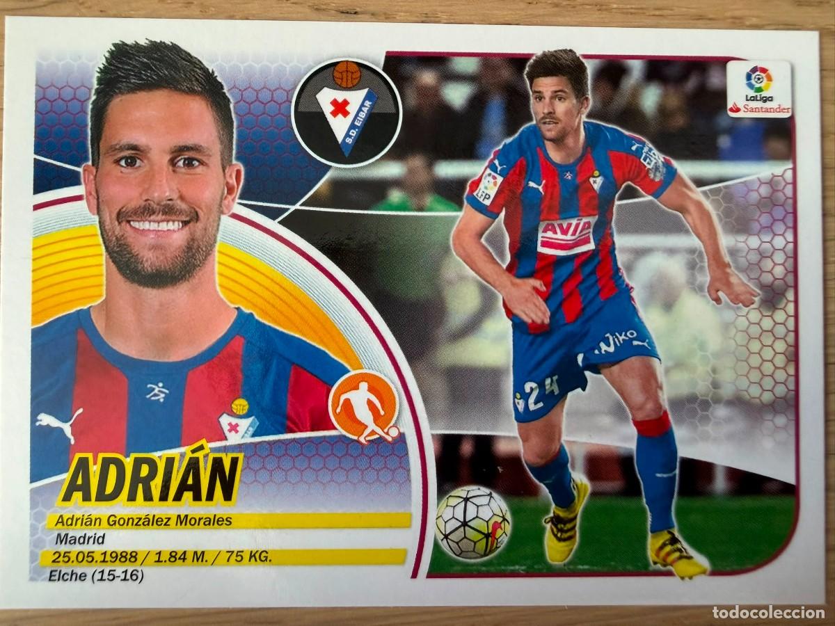 Fu&szlig;ball-Sticker: 12 ADRIAN EIBAR 16 17 2016 2017 LIGA SANTANDER COLECCIONES ESTE SIN PEGAR STICKER