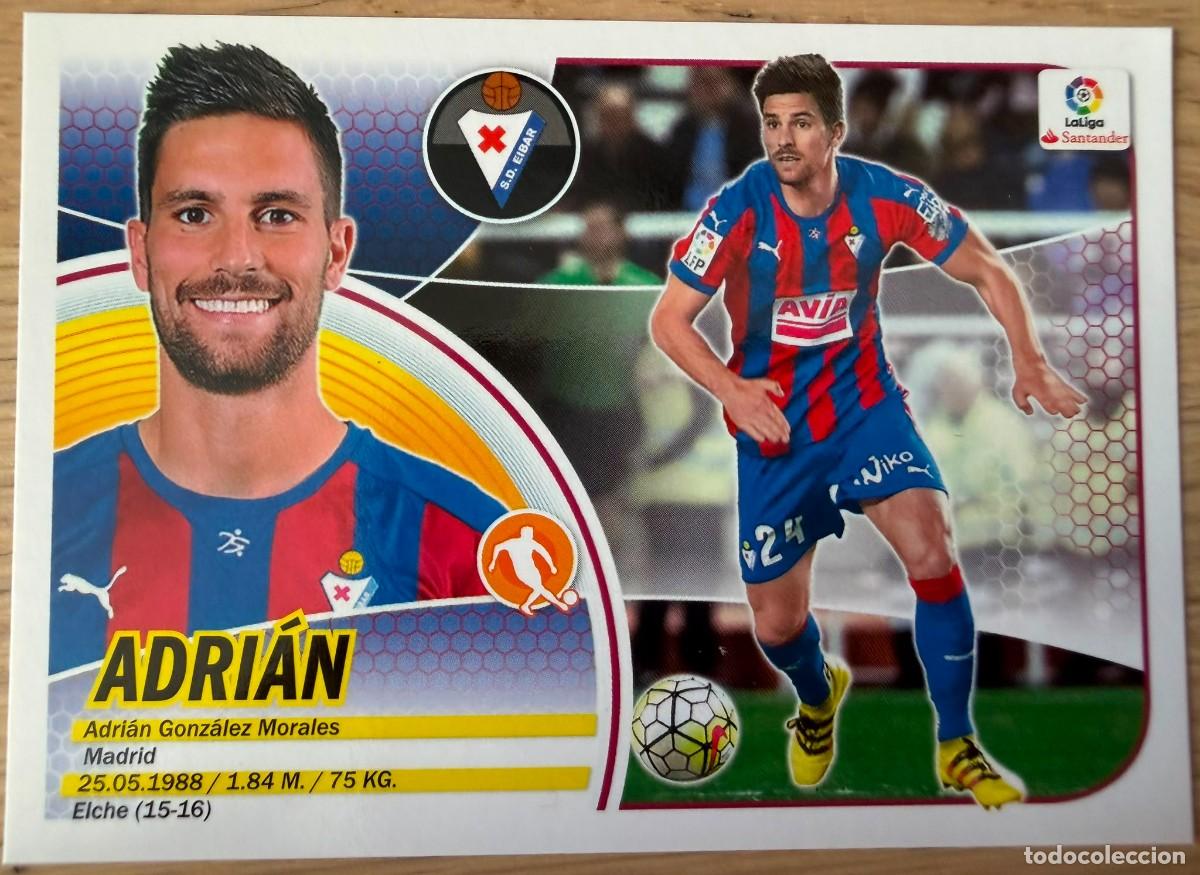 Cromos de f&uacute;tbol: 12 ADRIAN EIBAR 16 17 2016 2017 LIGA SANTANDER COLECCIONES ESTE SIN PEGAR STICKER