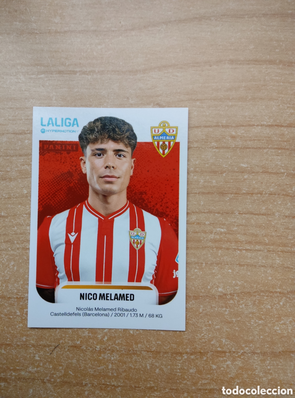 Cromos de f&uacute;tbol: 35 NICO MELAMED ALMERIA LIGA HYPERMOTION 2025 2026