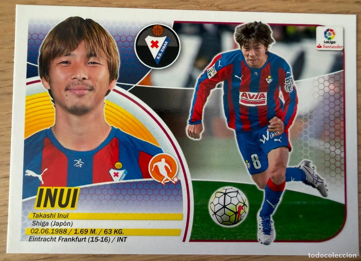 Cromos de f&uacute;tbol: 13 INUI EIBAR 16 17 2016 2017 LIGA SANTANDER COLECCIONES ESTE SIN PEGAR STICKER