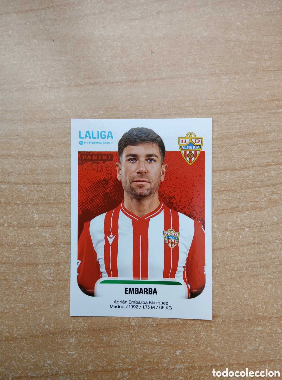 Cromos de f&uacute;tbol: 37 EMBARBA ALMERIA LIGA HYPERMOTION 2025 2026