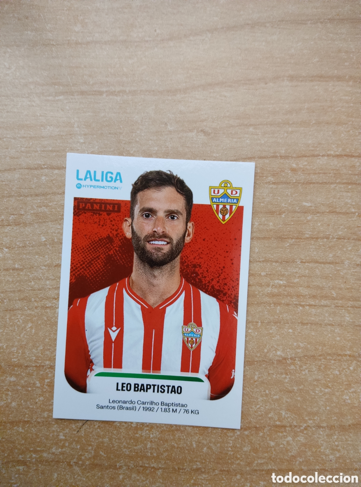 Cromos de f&uacute;tbol: 38 LEO BAPTISTAO ALMERIA LIGA HYPERMOTION 2025 2026