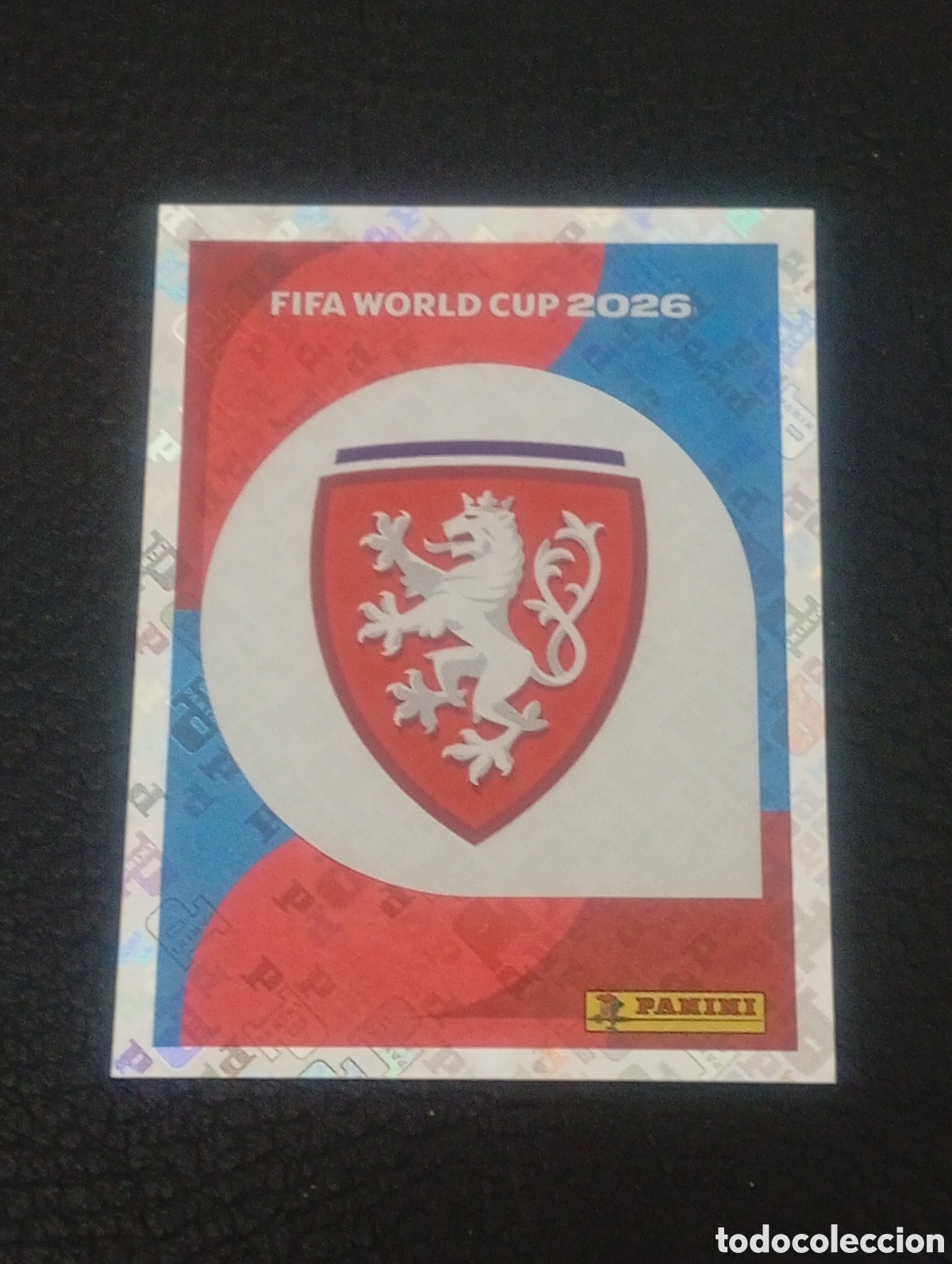 Cromos de f&uacute;tbol: CZE 1 escudo REPUBLICA CHECA/CHEQUIA MUNDIAL F&Uacute;TBOL 2026 FIFA WORLD CUP PANINI CROMO STICKER CZE1
