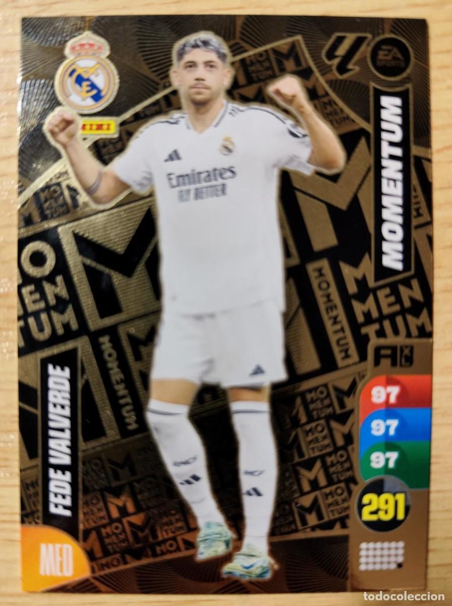 Cromos de f&uacute;tbol: CARD FOOTBALL FEDE VALVERDE REAL MADRID MOMENTUM PANINI ADRENALYN XL LIGA 2024/2025 24 25