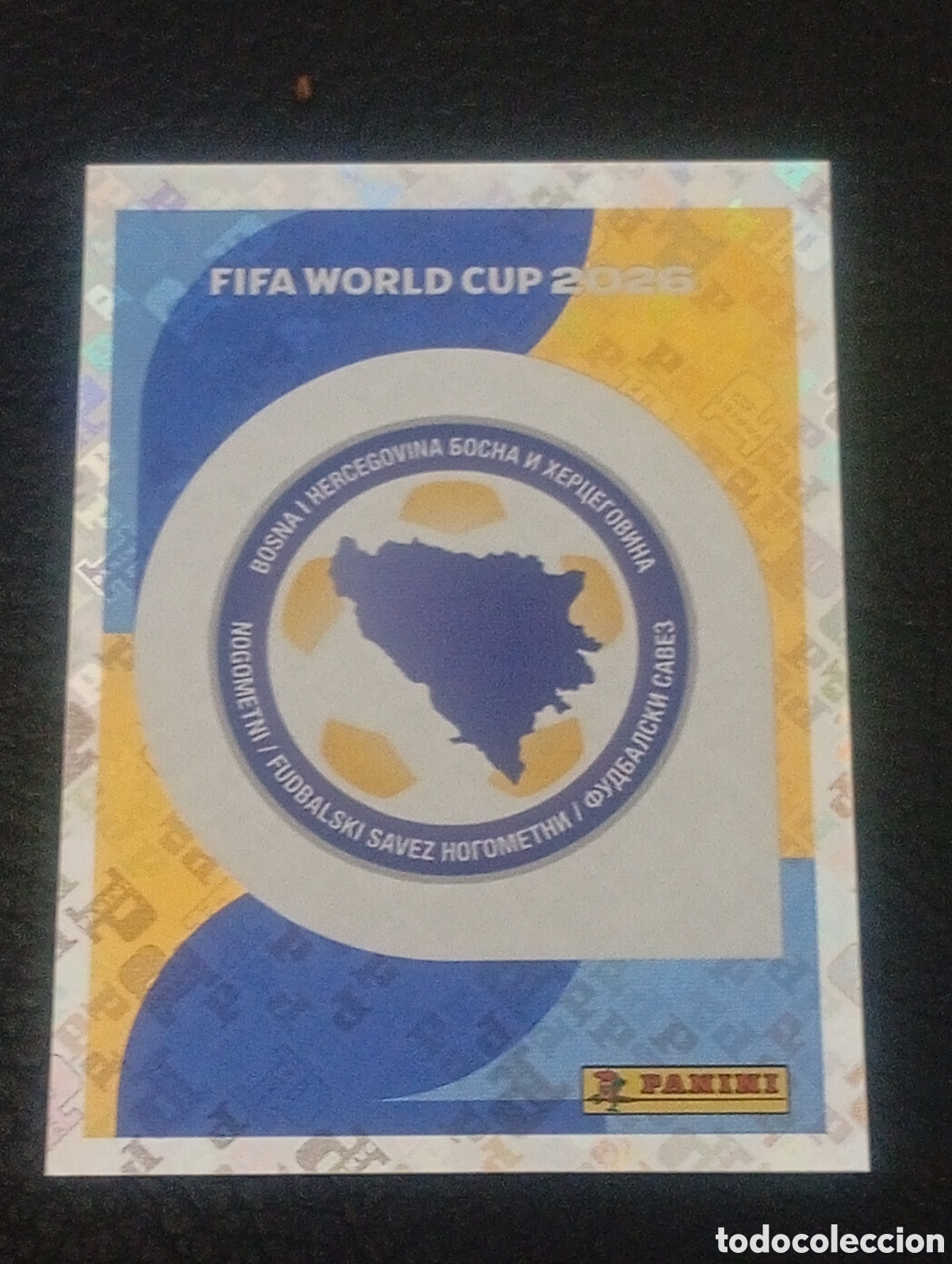 Cromos de f&uacute;tbol: BHI 1 escudo BOSNIA MUNDIAL F&Uacute;TBOL 2026 FIFA WORLD CUP PANINI CROMO STICKER BIH1