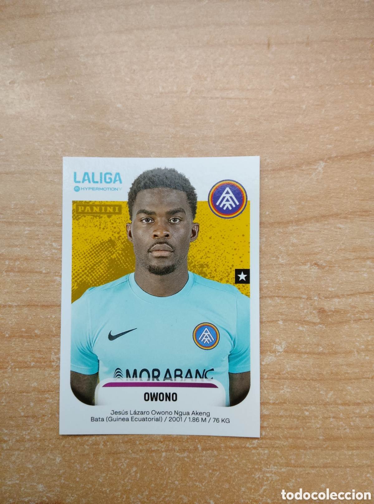 Cromos de f&uacute;tbol: 43B OWONO ANDORRA LIGA HYPERMOTION 2025 2026