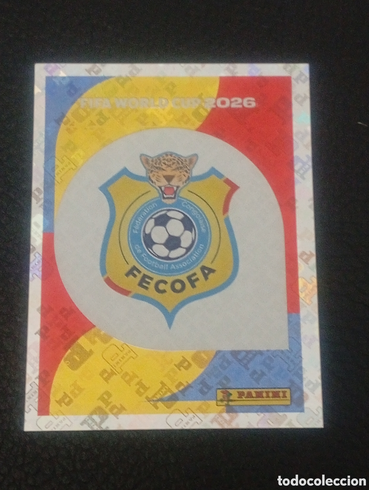 Cromos de f&uacute;tbol: COD 1 escudo CONGO MUNDIAL F&Uacute;TBOL 2026 FIFA WORLD CUP PANINI CROMO STICKER COD1