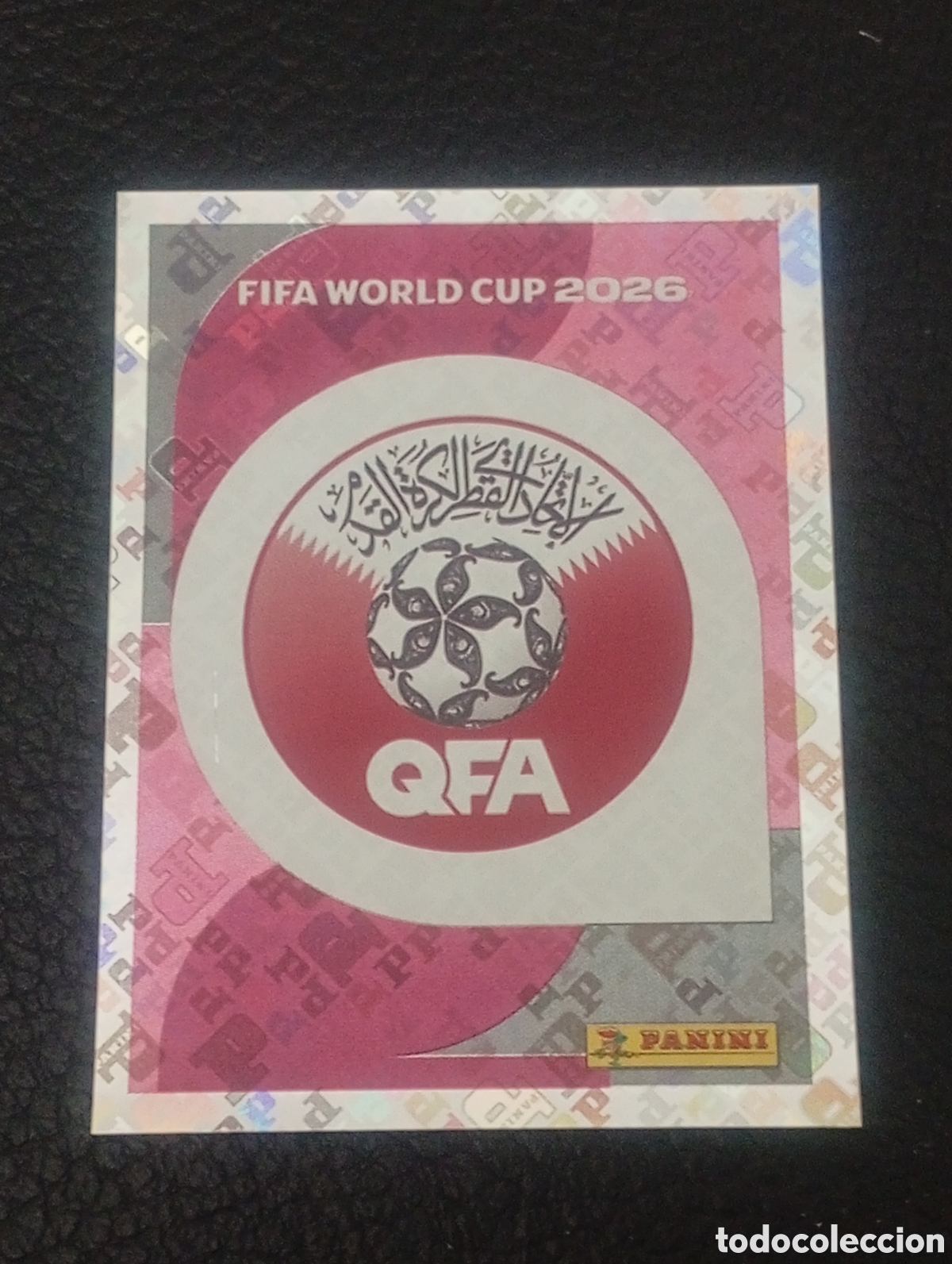 Cromos de f&uacute;tbol: QAT 1 escudo QATAR MUNDIAL F&Uacute;TBOL 2026 FIFA WORLD CUP PANINI CROMO STICKER QAT1