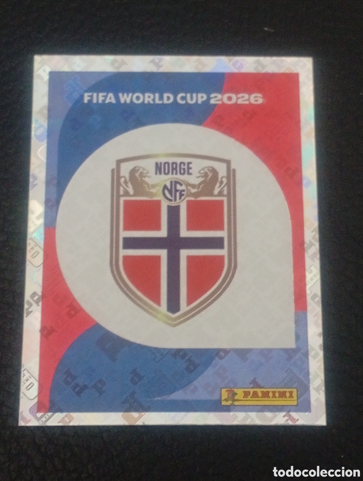 Cromos de f&uacute;tbol: NOR 1 escudo NORUEGA MUNDIAL F&Uacute;TBOL 2026 FIFA WORLD CUP PANINI CROMO STICKER NOR1