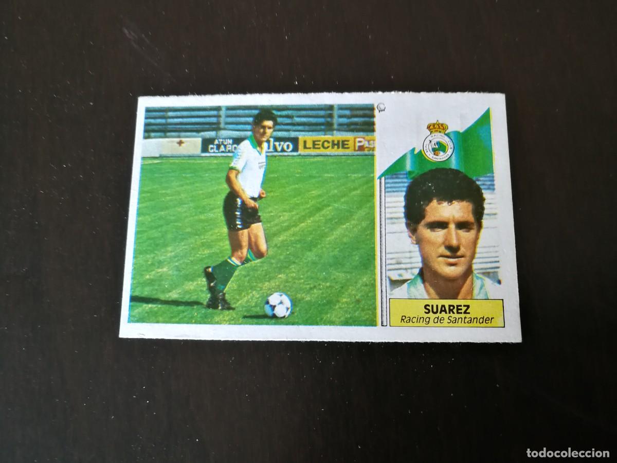 Cromos de f&uacute;tbol: Su&aacute;rez Racing de Santander Ultimo Fichaje n&ordm; 39 Editorial Este despegado, Buen estado