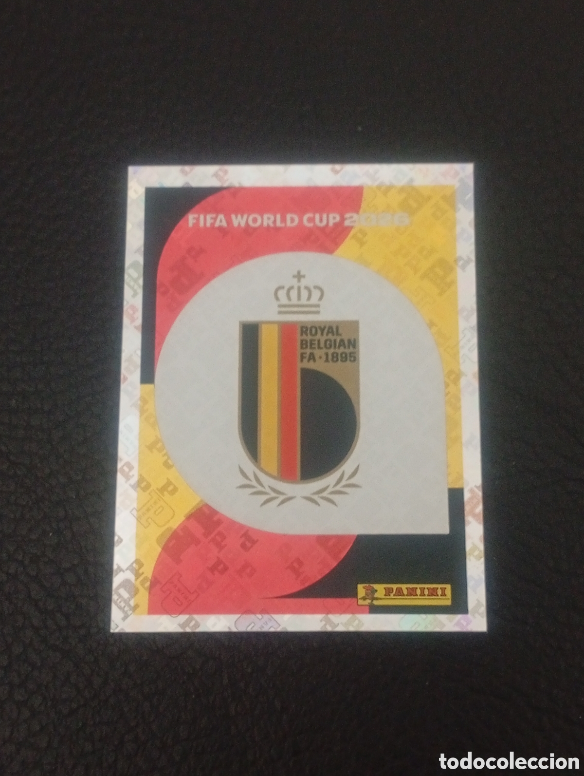 Cromos de f&uacute;tbol: BEL 1 escudo BELGIUM BELGICA MUNDIAL F&Uacute;TBOL 2026 FIFA WORLD CUP PANINI CROMO STICKER BEL1