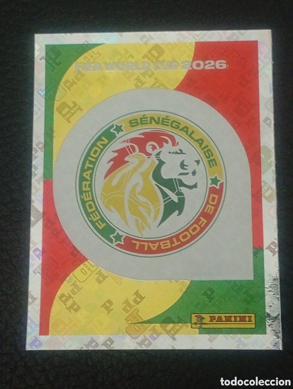 Cromos de f&uacute;tbol: SEN 1 escudo SENEGAL MUNDIAL F&Uacute;TBOL 2026 FIFA WORLD CUP PANINI CROMO STICKER SEN1