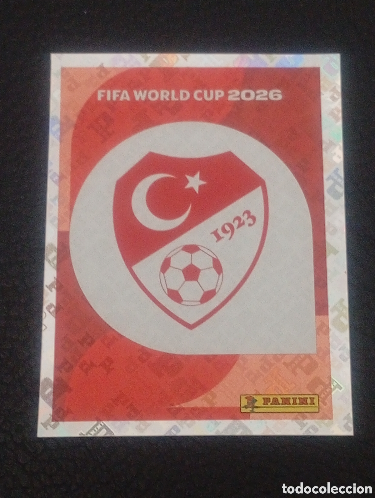 Cromos de f&uacute;tbol: TUR 1 escudo TURQUIA MUNDIAL F&Uacute;TBOL 2026 FIFA WORLD CUP PANINI CROMO STICKER TUR1