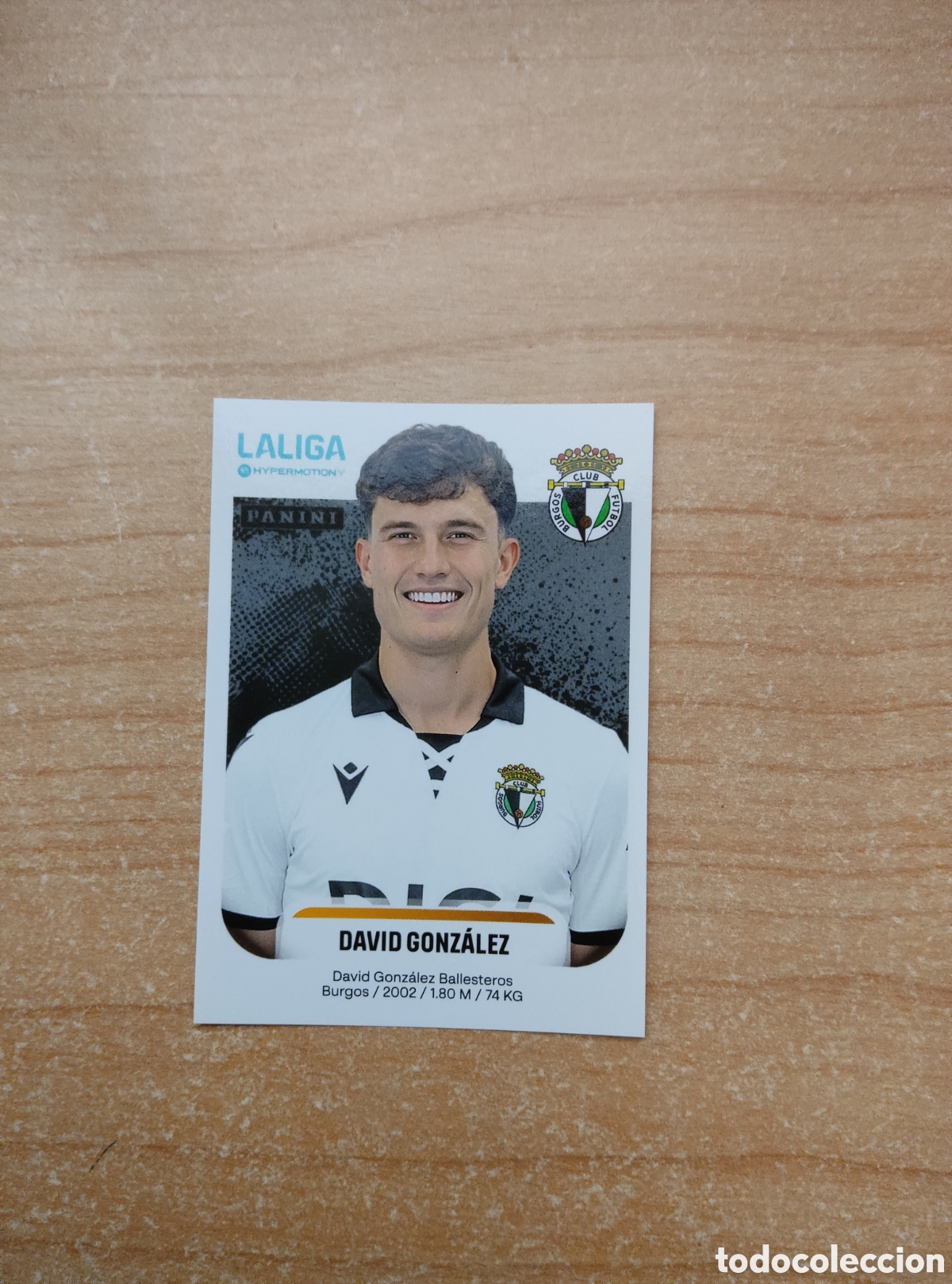 Cromos de f&uacute;tbol: 70 DAVID GONZALEZ BURGOS LIGA HYPERMOTION 2025 2026