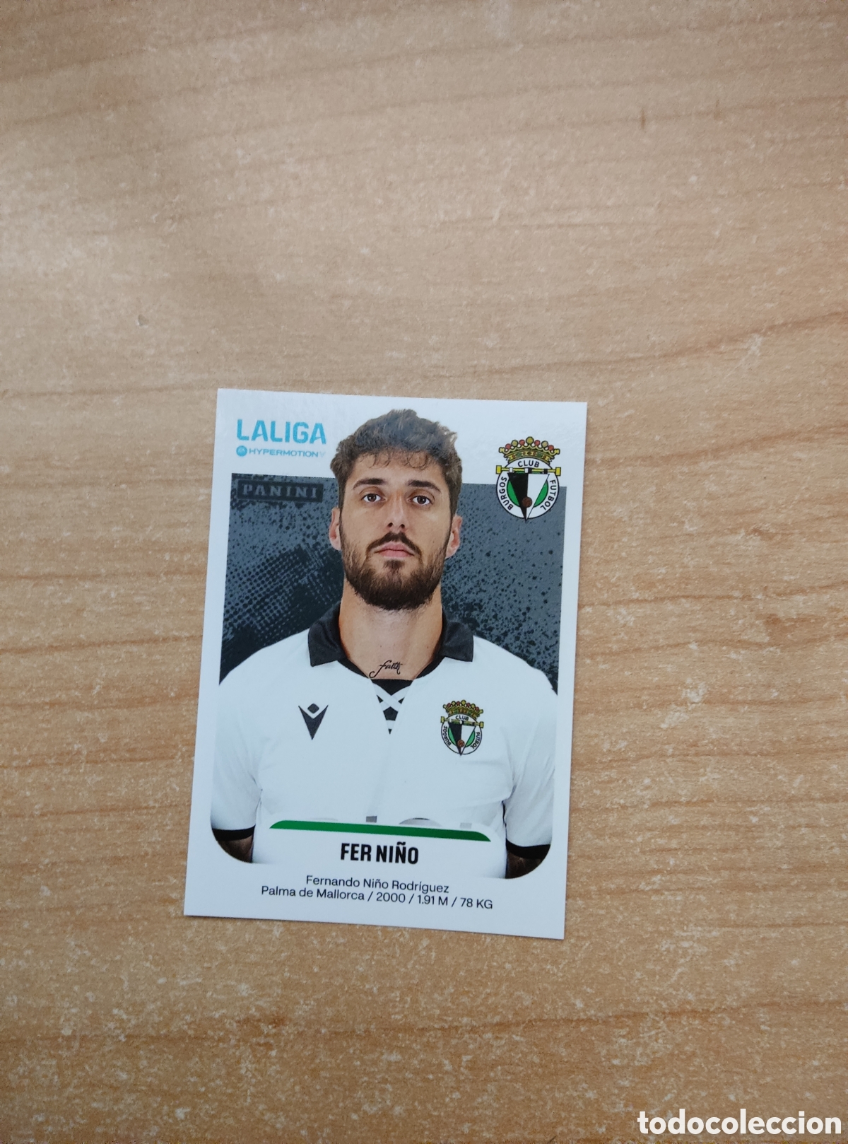 Cromos de f&uacute;tbol: 77 FER NI&Ntilde;O BURGOS LIGA HYPERMOTION 2025 2026