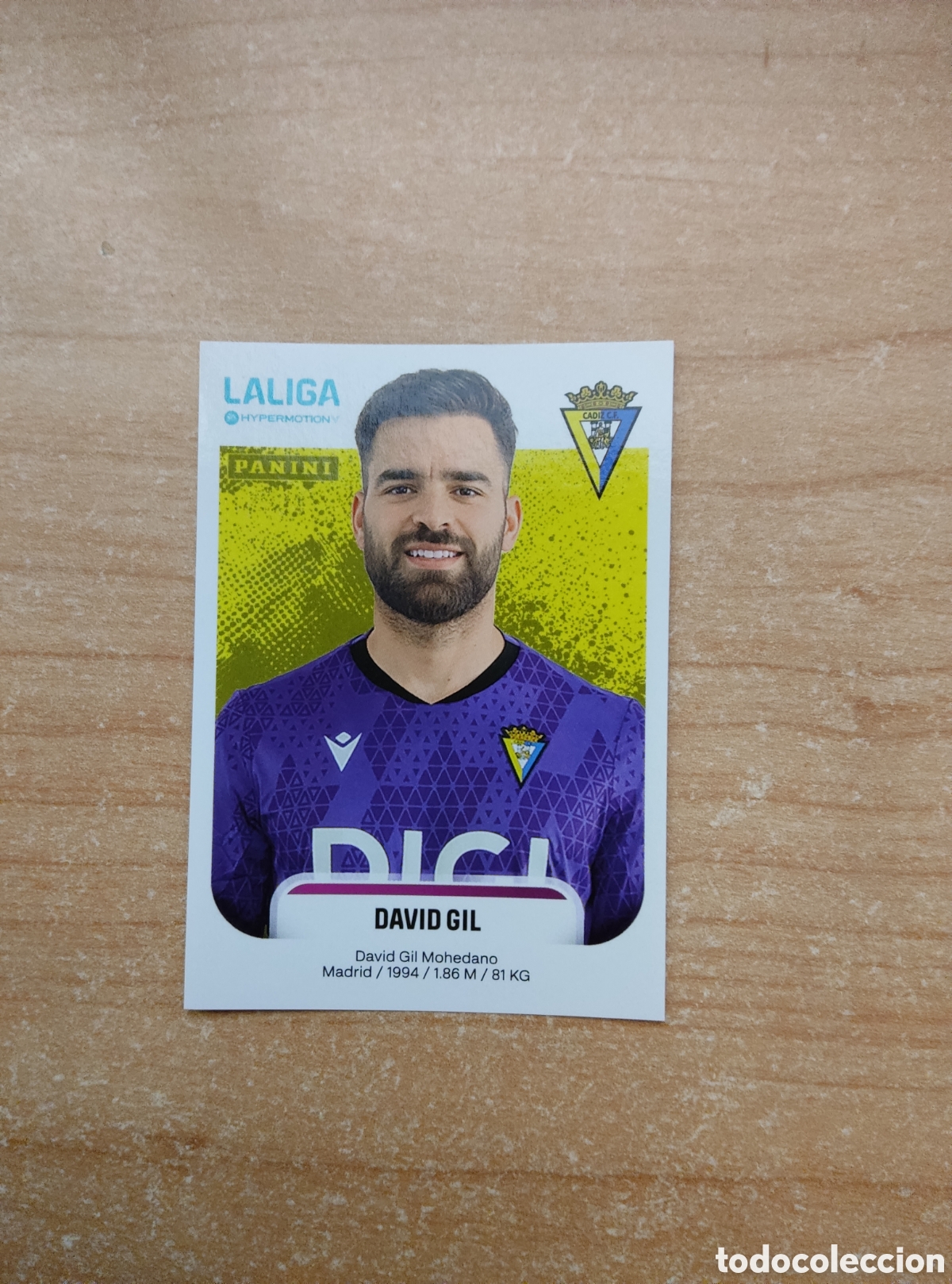 Cromos de f&uacute;tbol: 81 DAVID GIL CADIZ LIGA HYPERMOTION 2025 2026