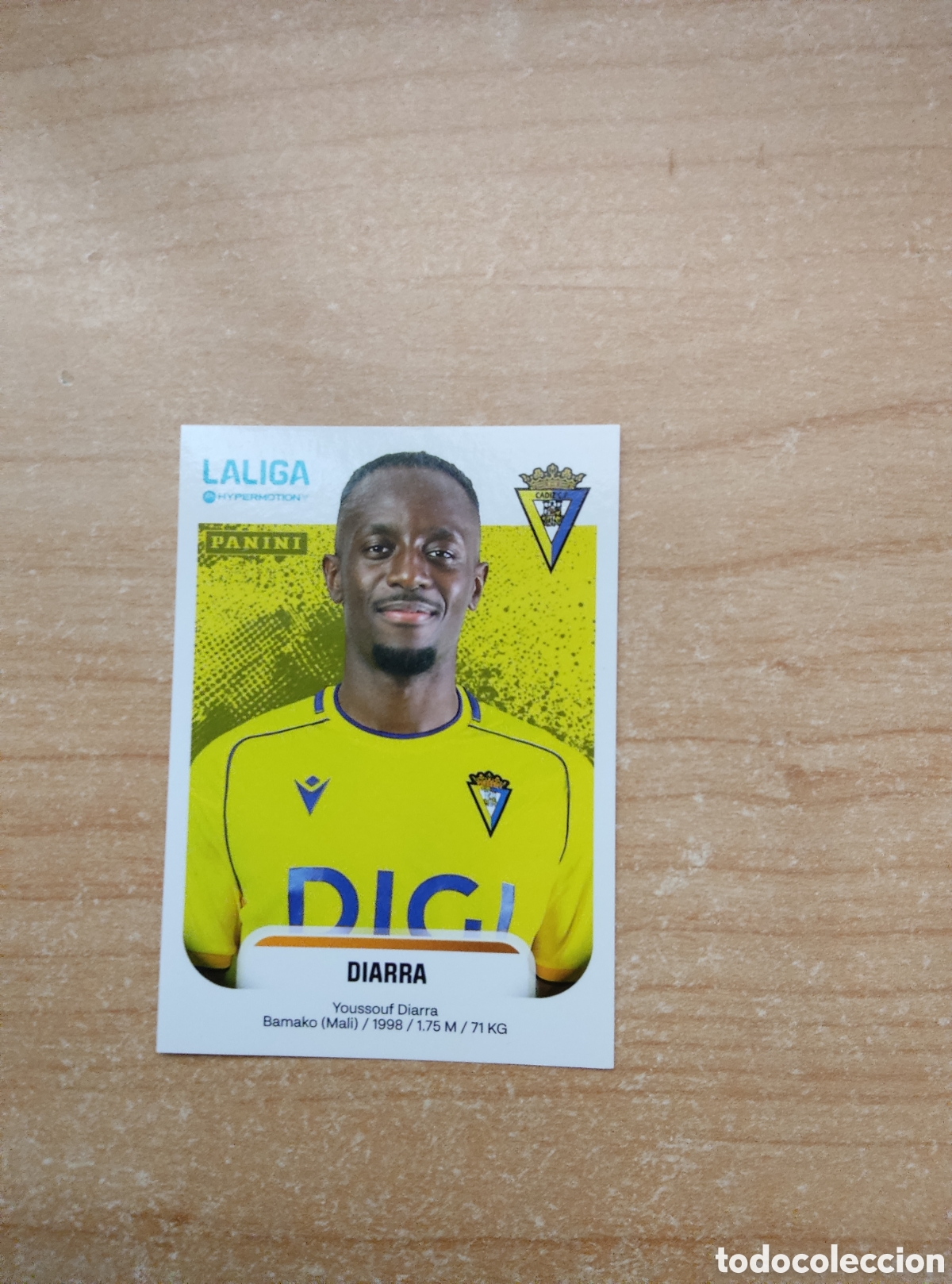 Cromos de f&uacute;tbol: 89 DIARRA CADIZ LIGA HYPERMOTION 2025 2026