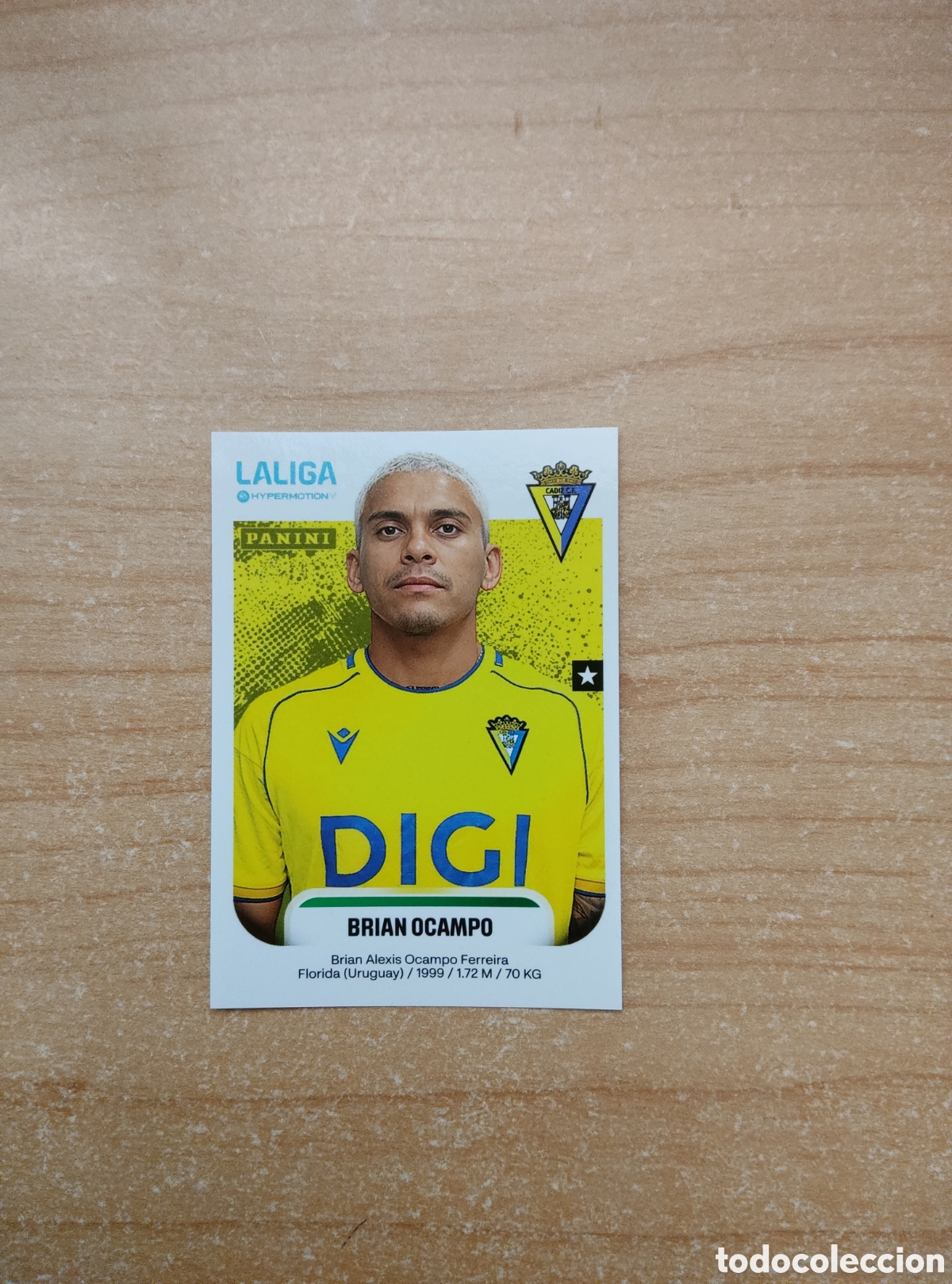 Cromos de f&uacute;tbol: 92 BRIAN OCAMPO CADIZ LIGA HYPERMOTION 2025 2026
