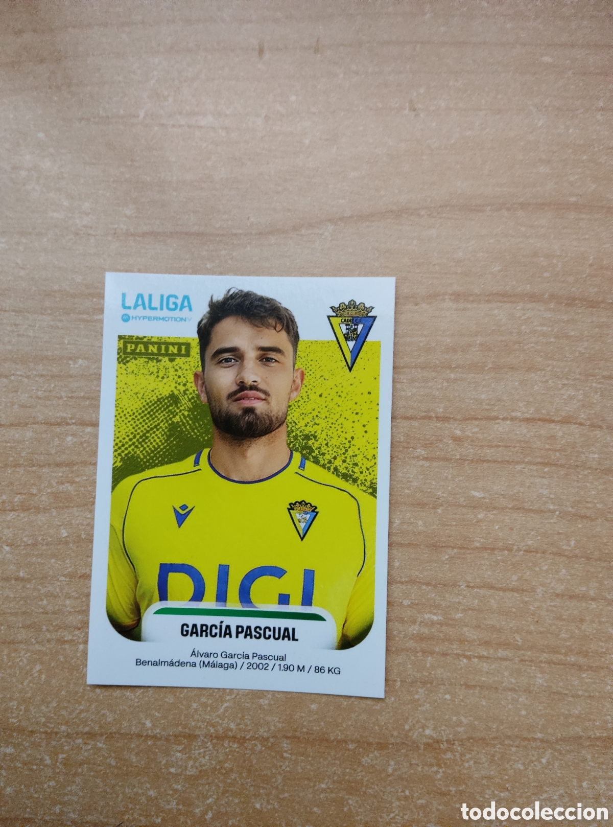 Cromos de f&uacute;tbol: 95 GARCIA PASCUAL CADIZ LIGA HYPERMOTION 2025 2026
