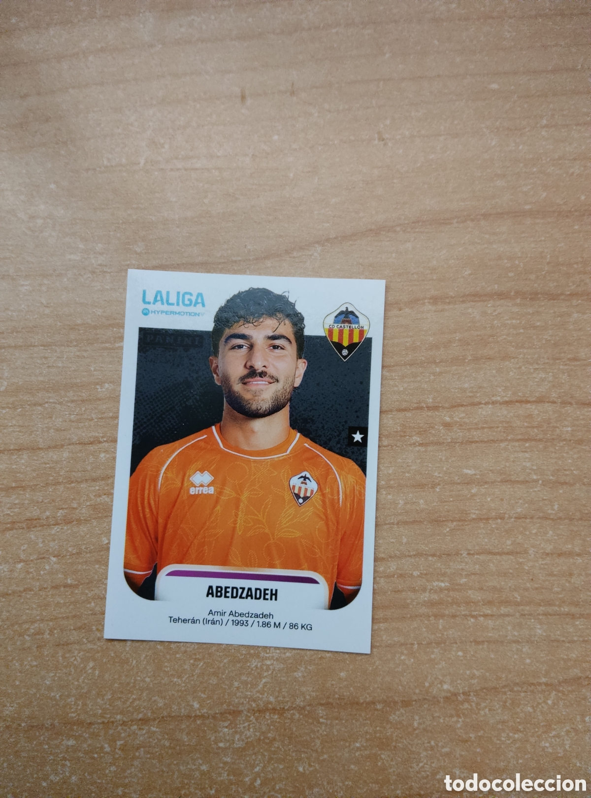 Cromos de f&uacute;tbol: 100 ABEDZADEH CASTELL&Oacute;N LIGA HYPERMOTION 2025 2026
