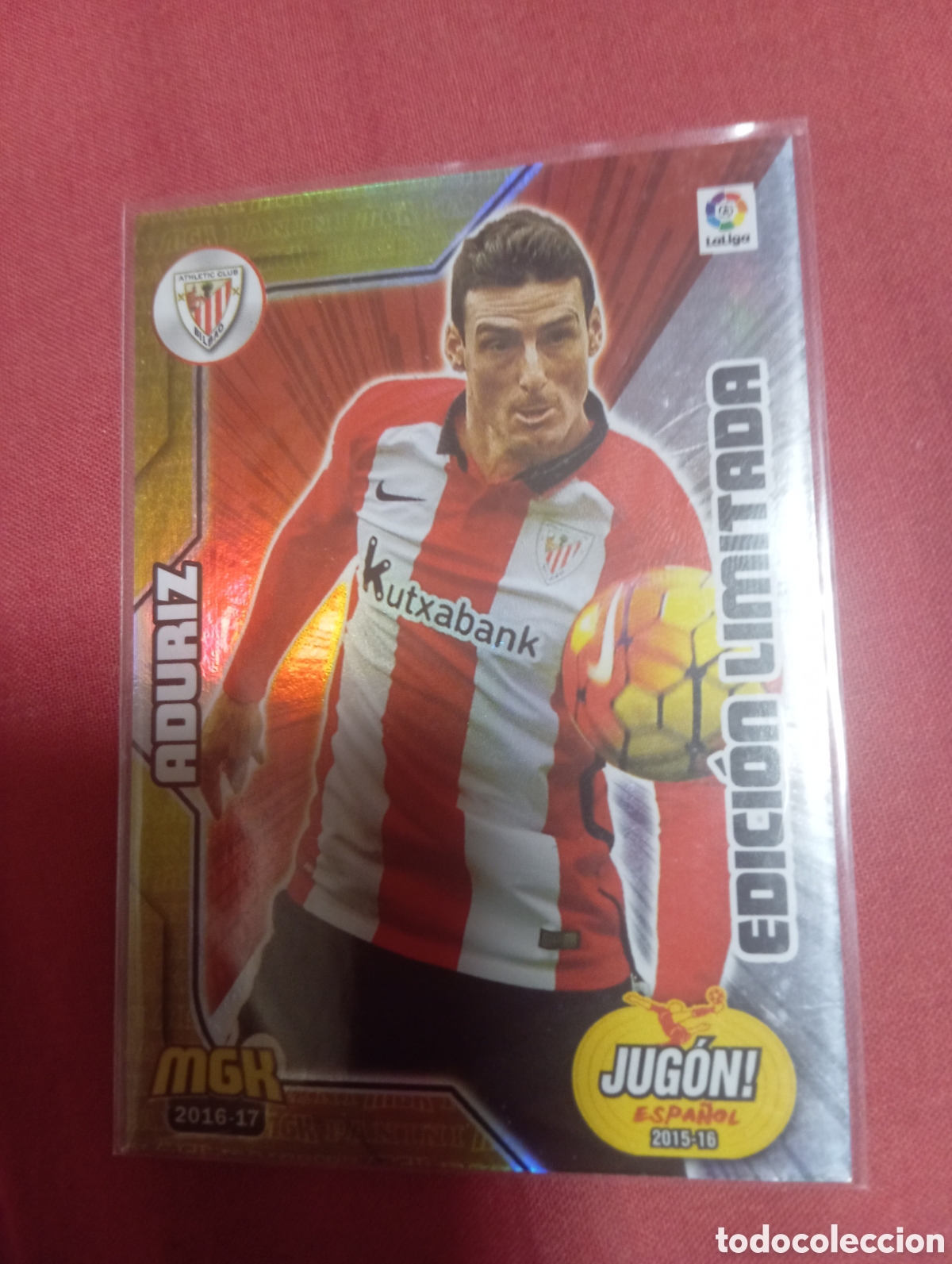 Cromos de f&uacute;tbol: Aduriz Athletic de Bilbao EDICION LIMITADA n&deg;46 B / PANINI MEGACRACKS 2016/2017