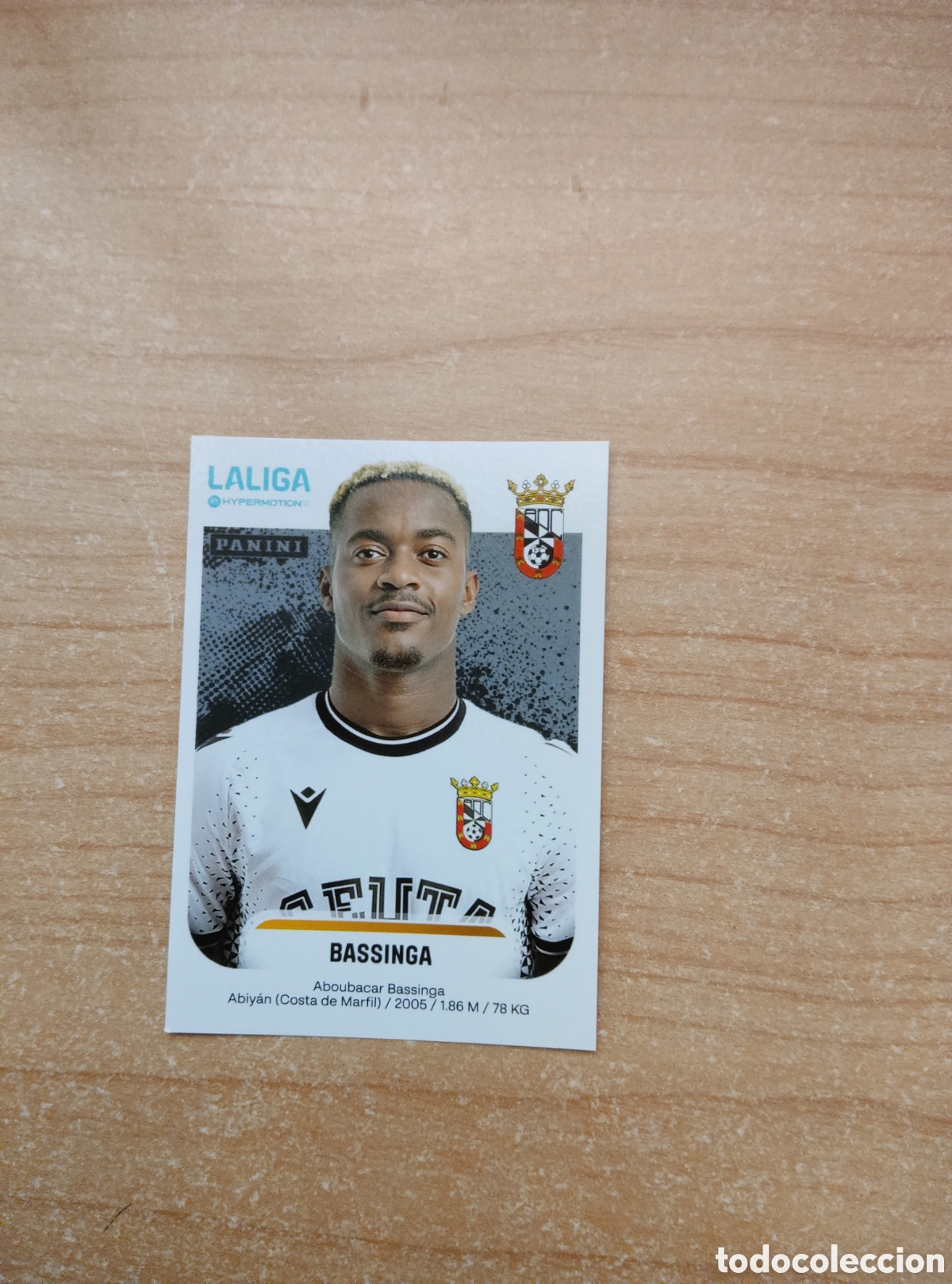 Cromos de f&uacute;tbol: 125 BASSINGA CEUTA LIGA HYPERMOTION 2025 2026